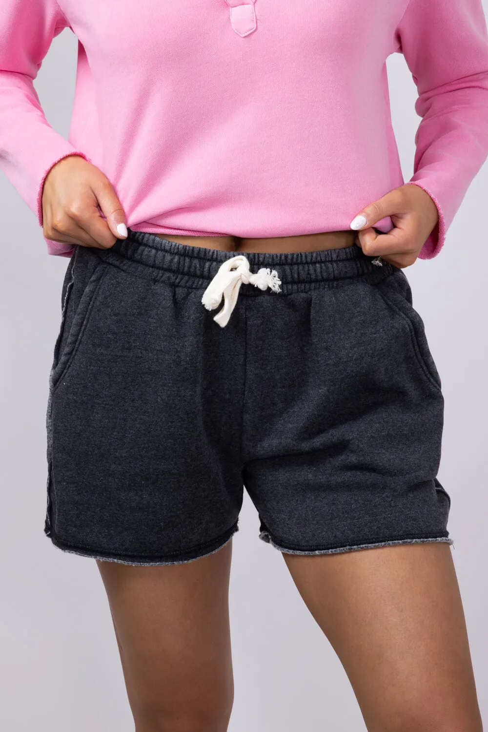 Super Soft Lounge Shorts for Women in Black | DZ24C274-BLACK