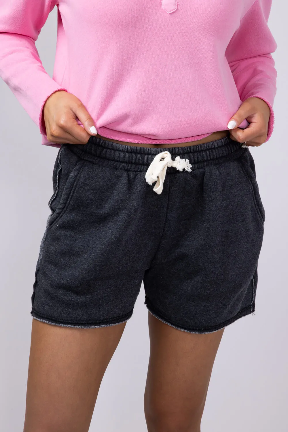 Super Soft Lounge Shorts for Women in Black | DZ24C274-BLACK