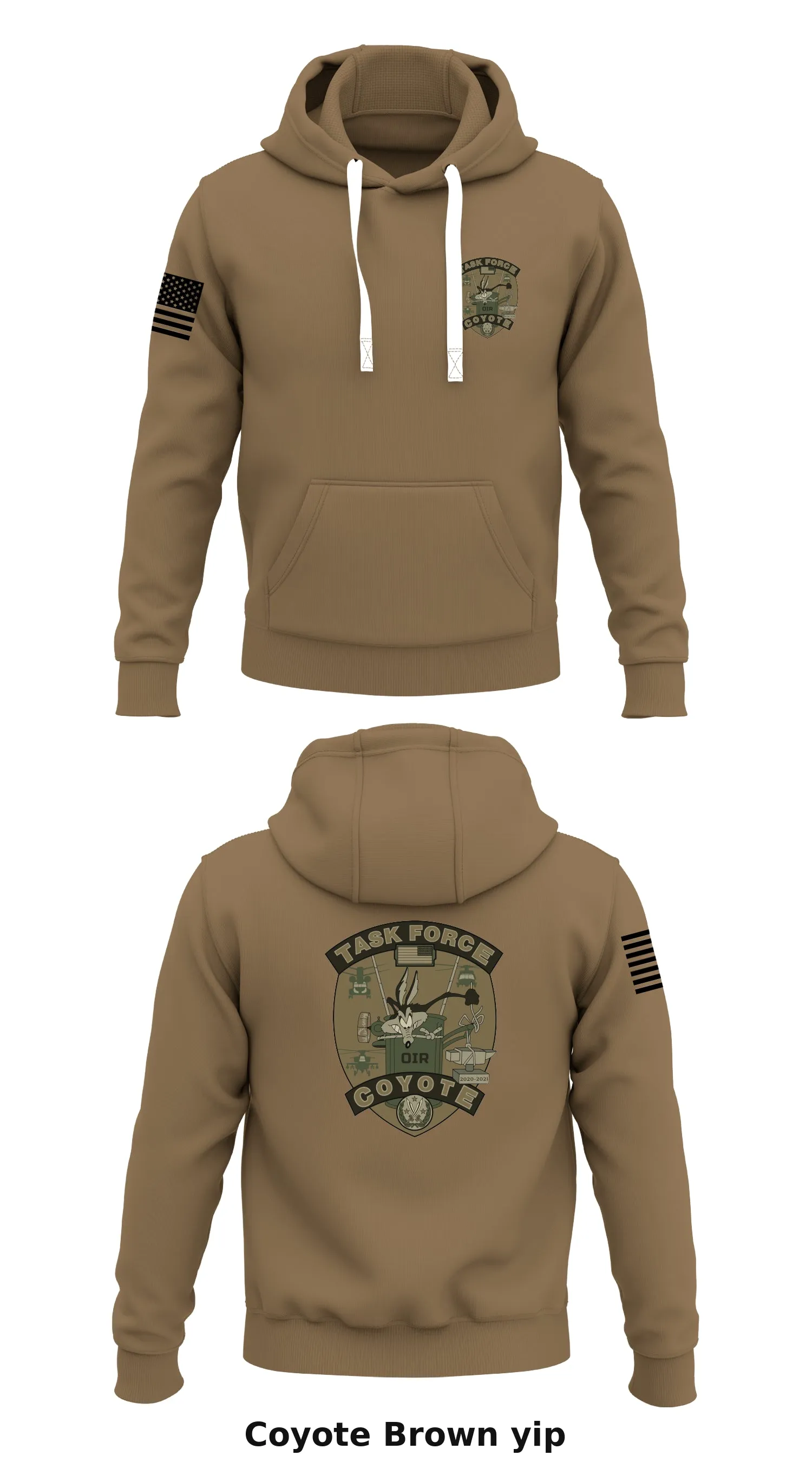 Task Force Coyote Store 1  Core Men's Hooded Performance Sweatshirt - yip