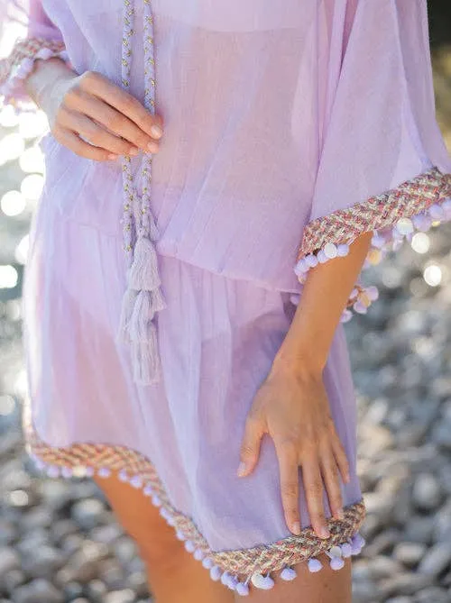 Tassel Breeze Cover-Up | Lilac