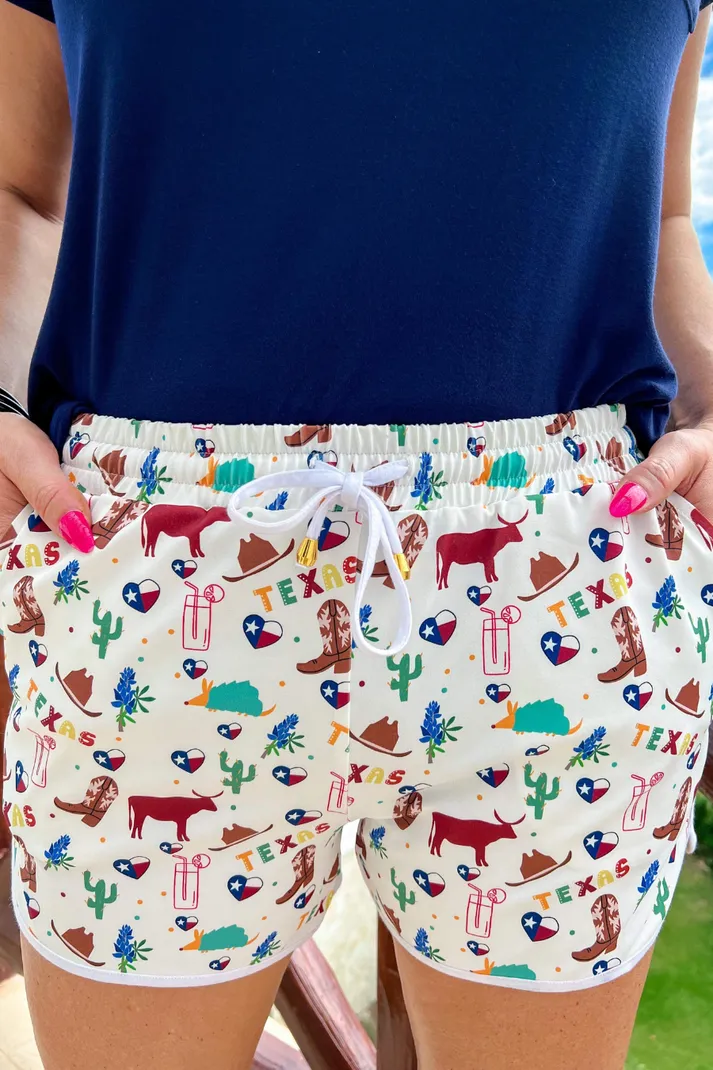 Texas Our Texas Drawstring Shorts