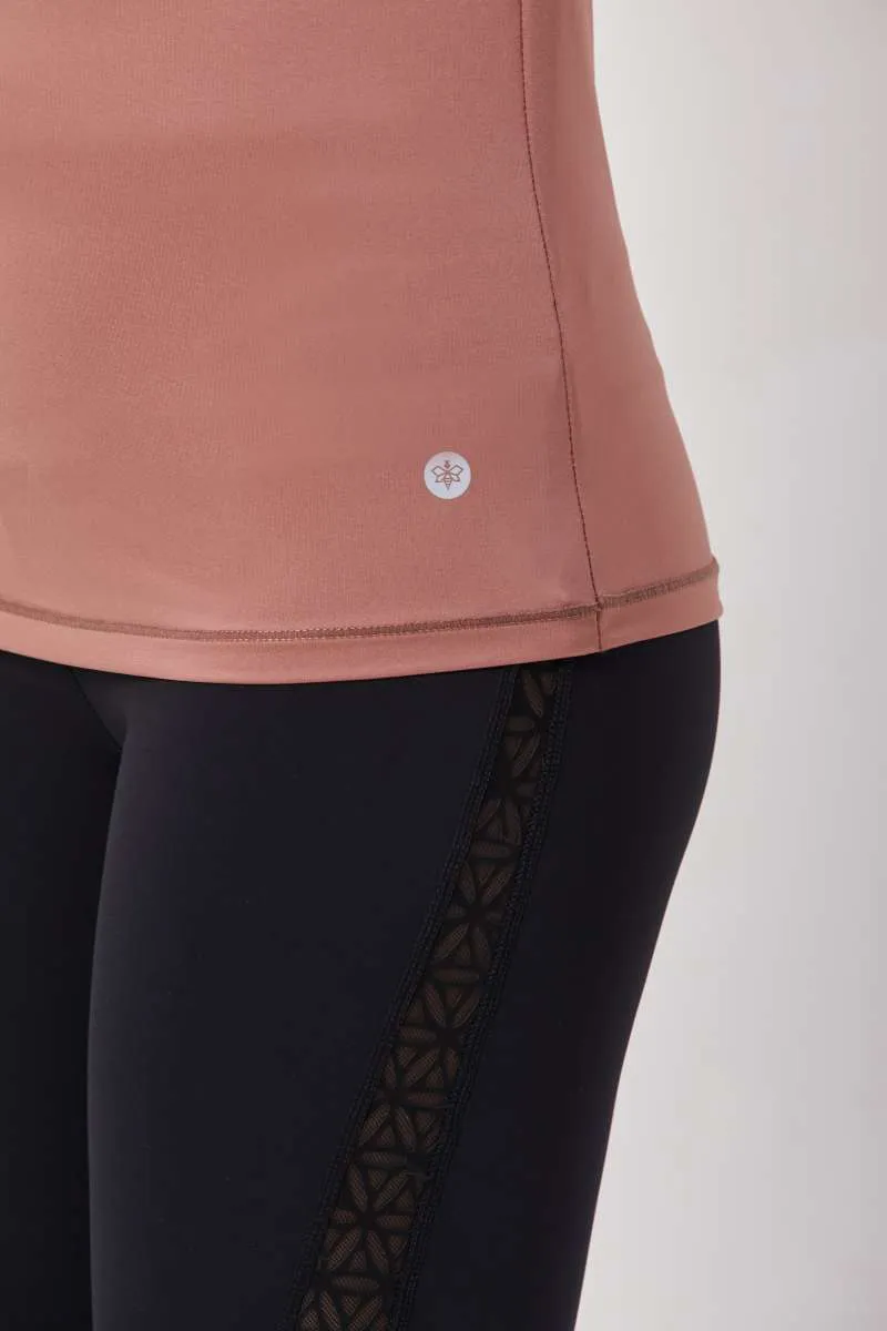 The Easy Breezy Half Sleeves Top - Mocha Mousse