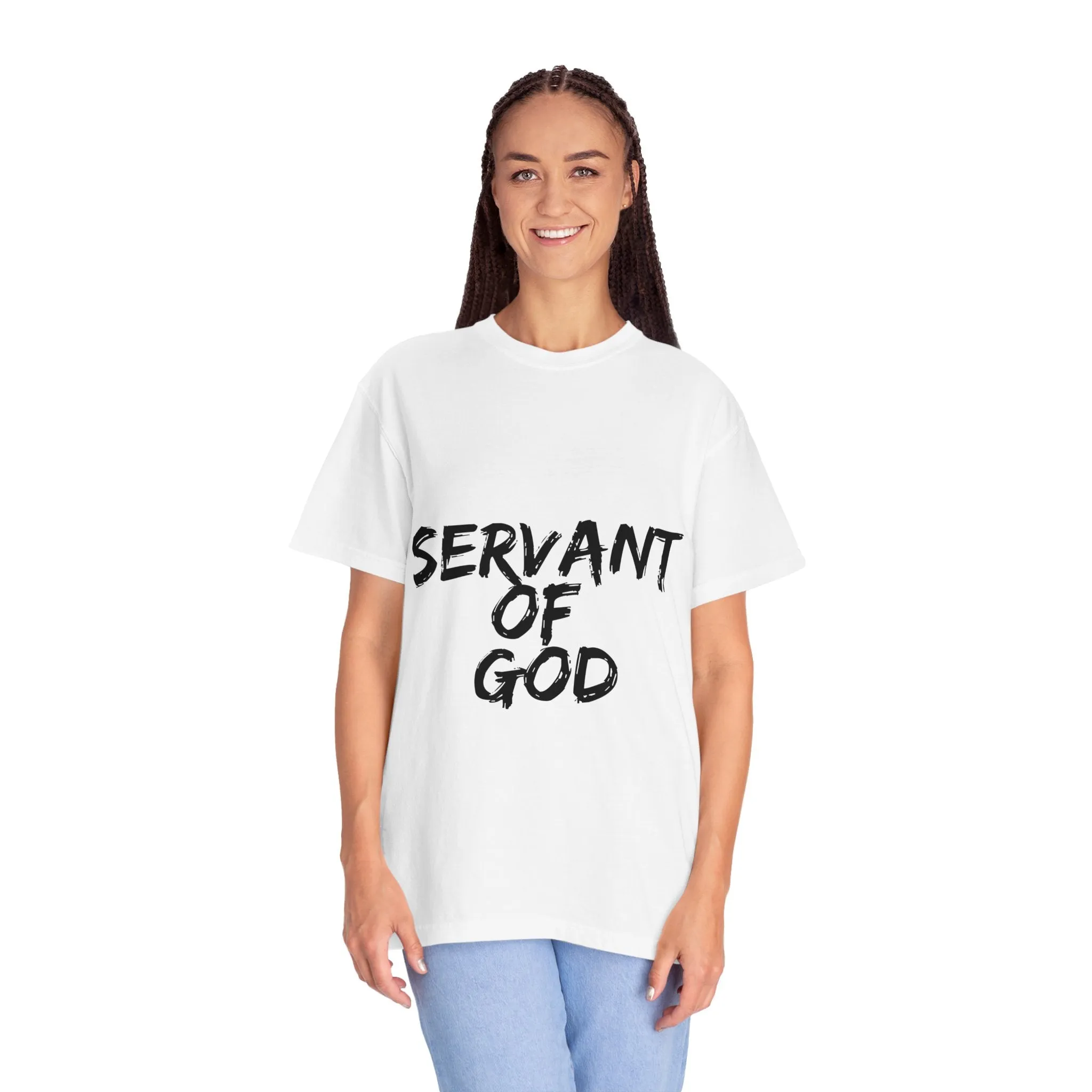 The Servant of God Tee with Black Letters