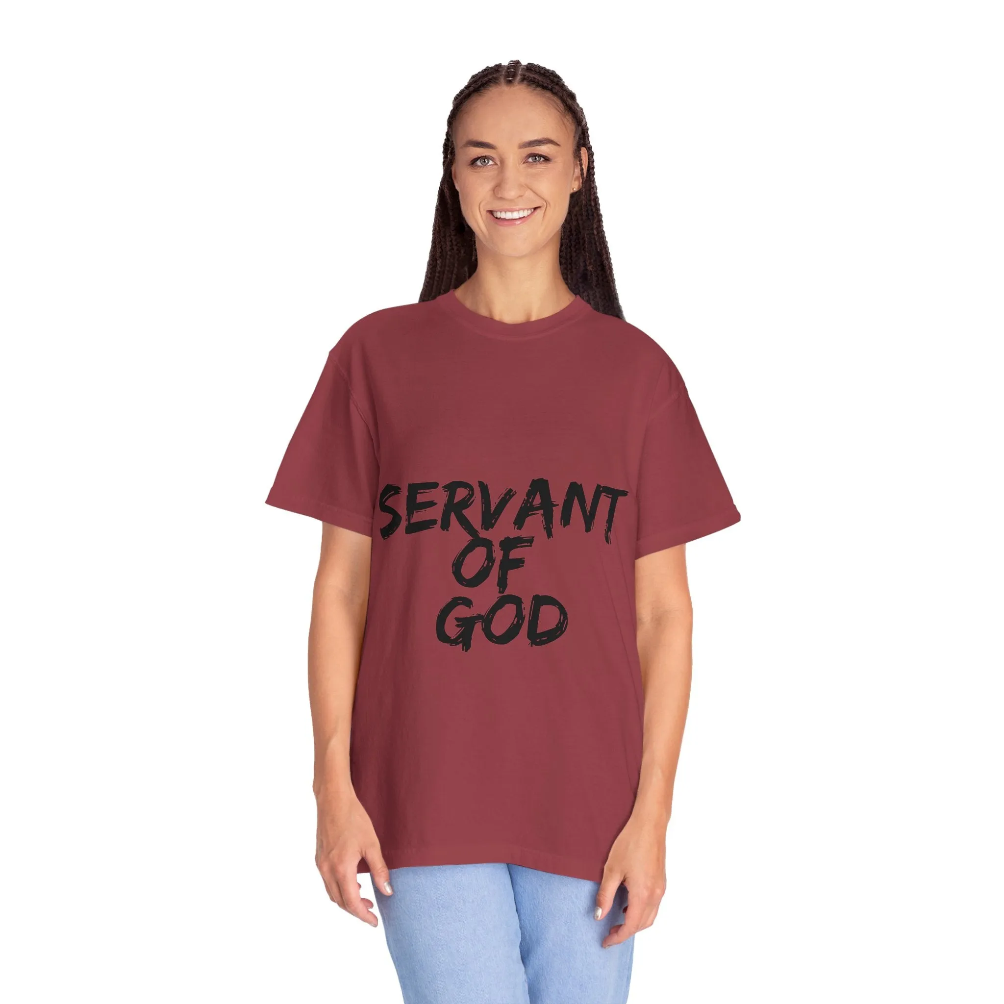 The Servant of God Tee with Black Letters