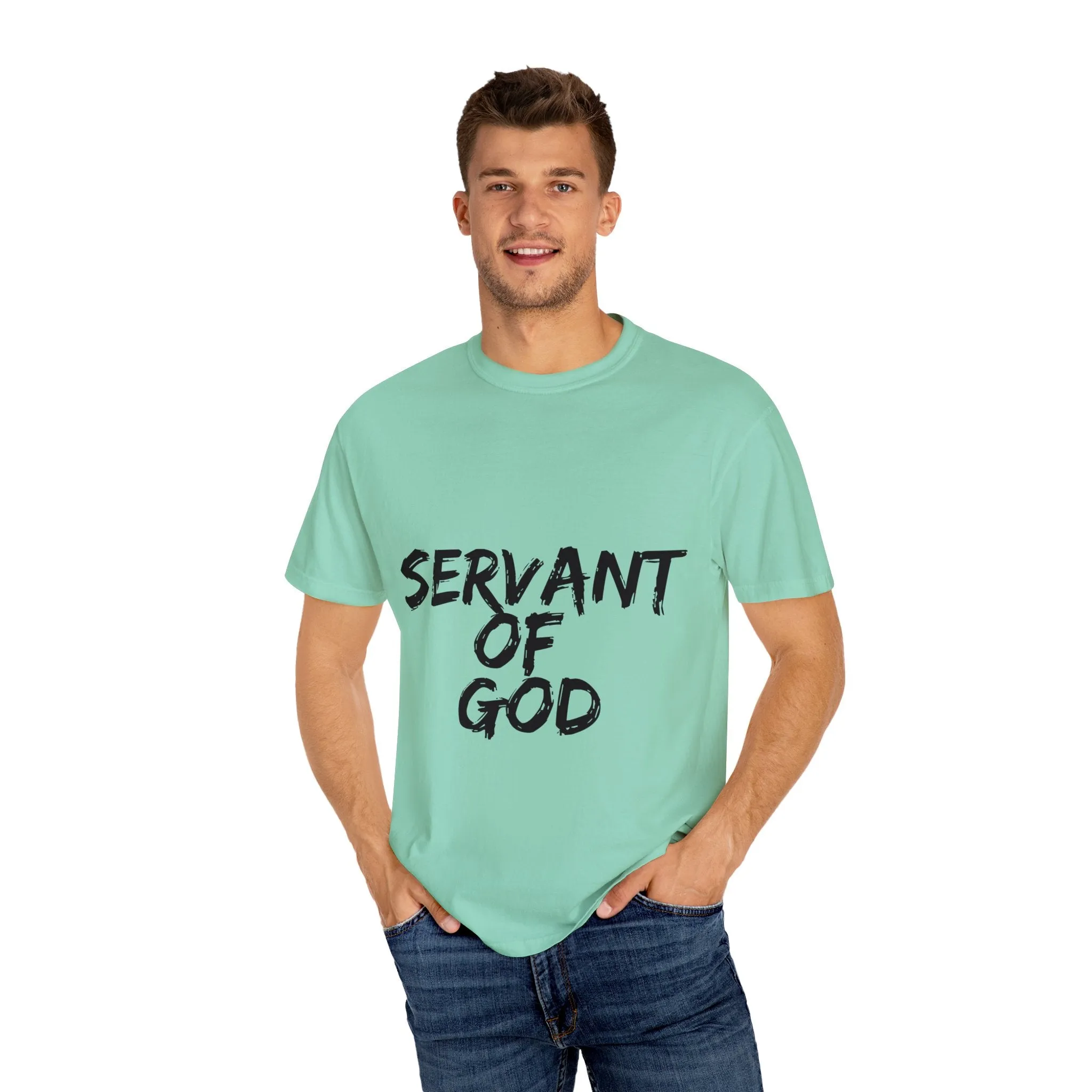 The Servant of God Tee with Black Letters