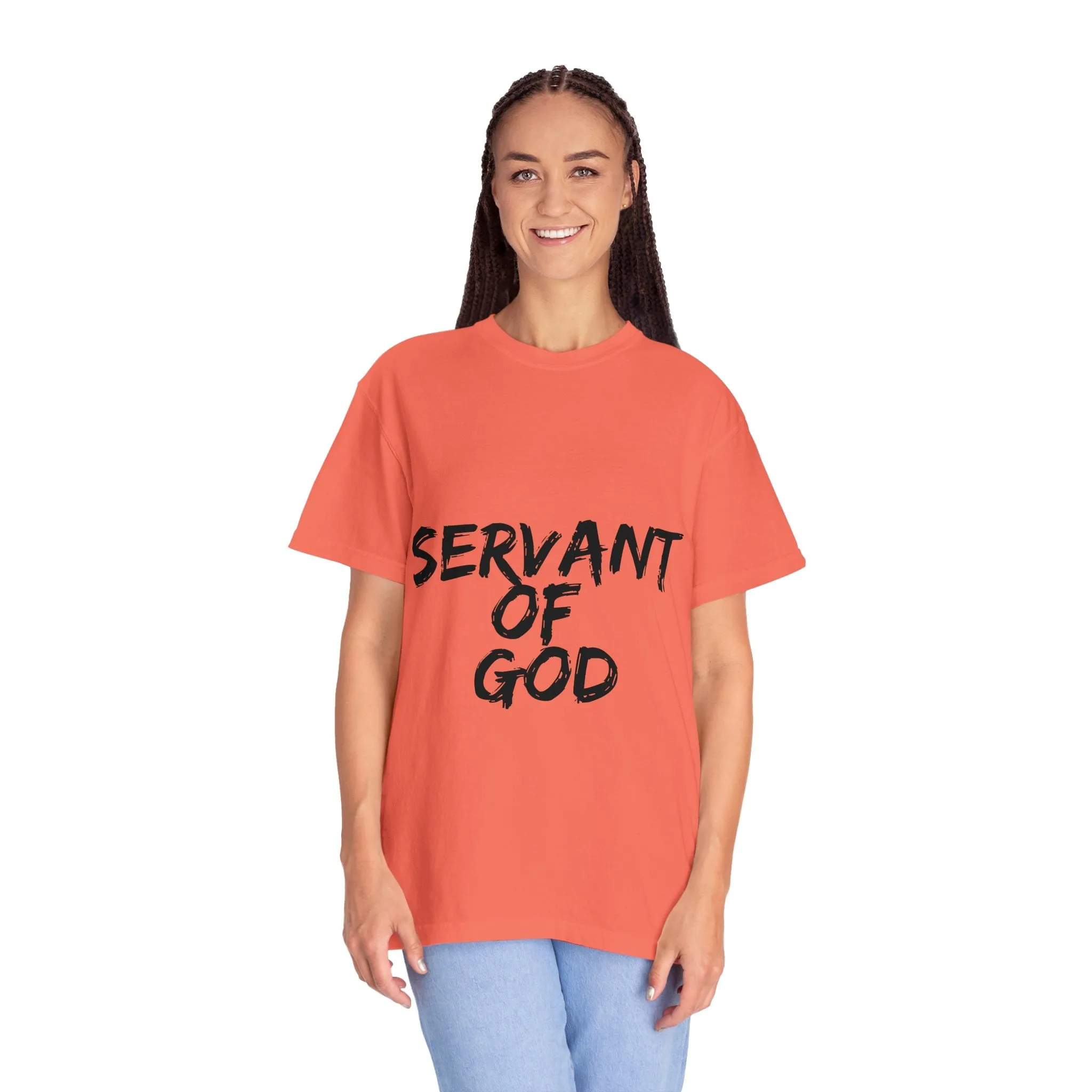 The Servant of God Tee with Black Letters