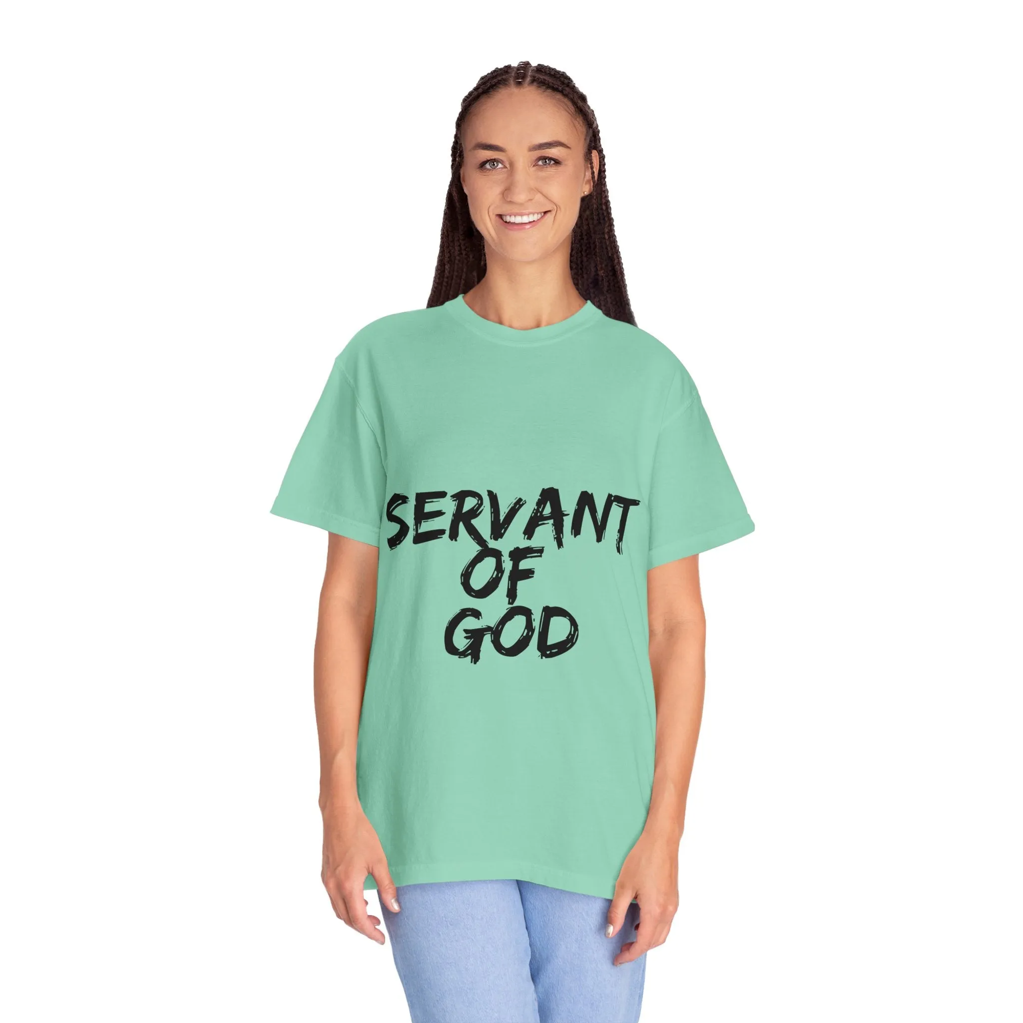 The Servant of God Tee with Black Letters