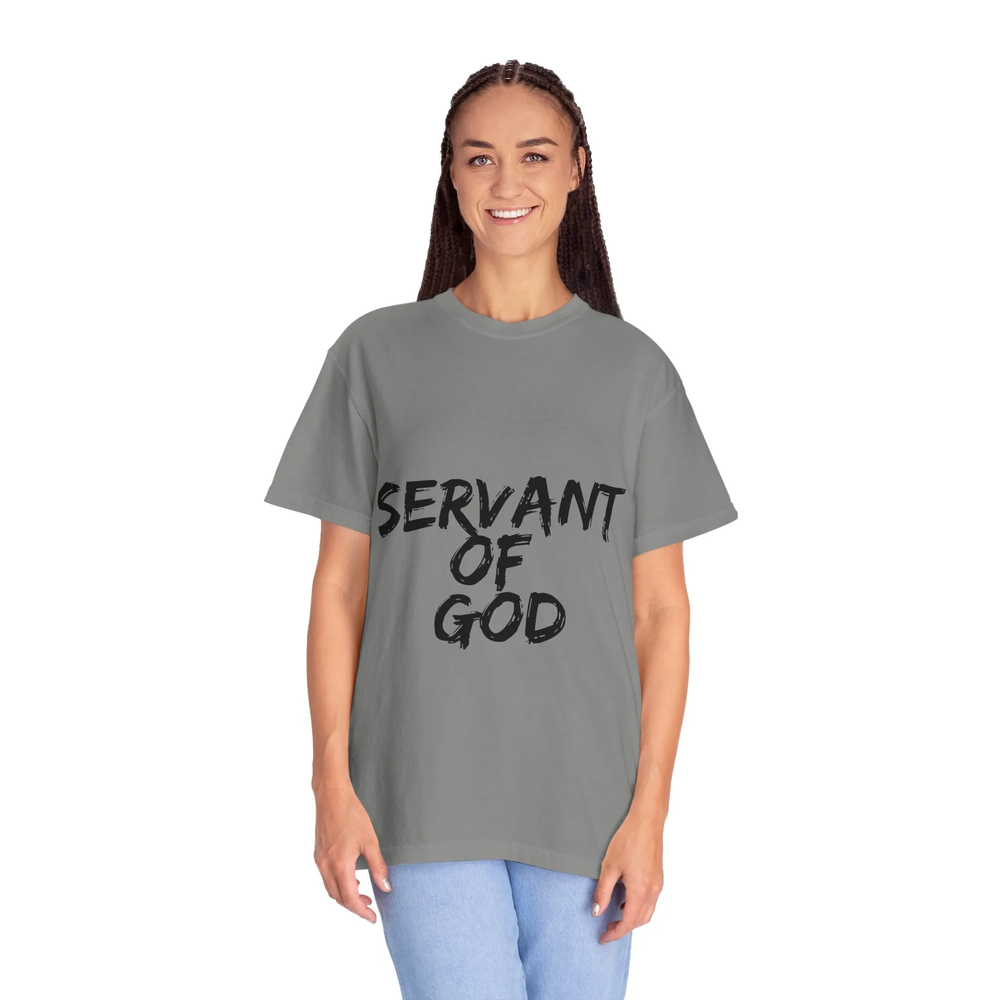 The Servant of God Tee with Black Letters