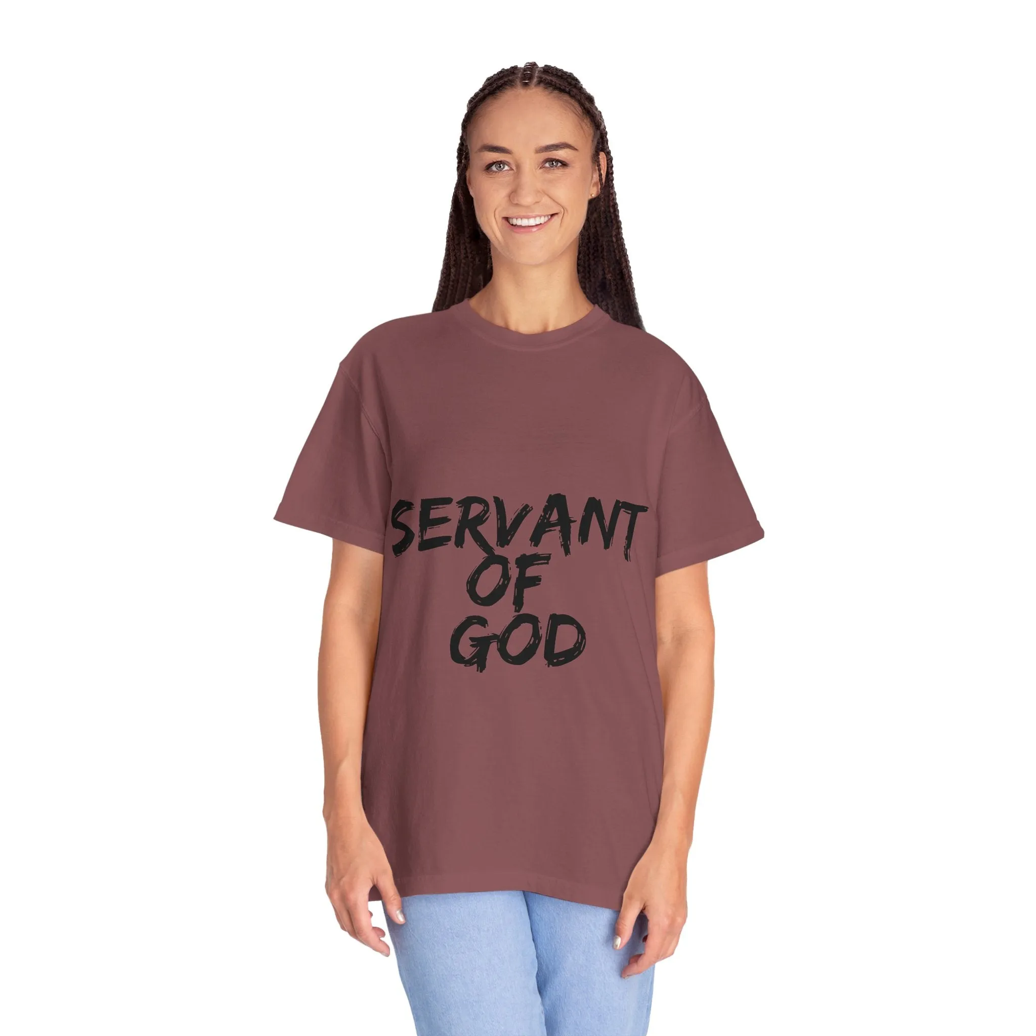 The Servant of God Tee with Black Letters