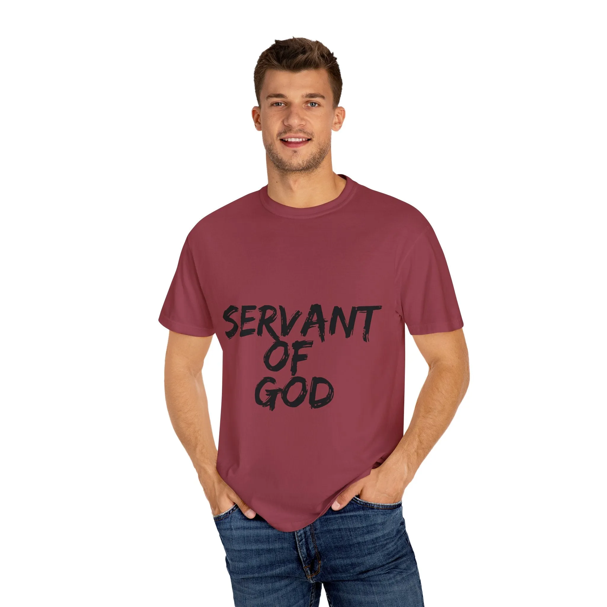 The Servant of God Tee with Black Letters