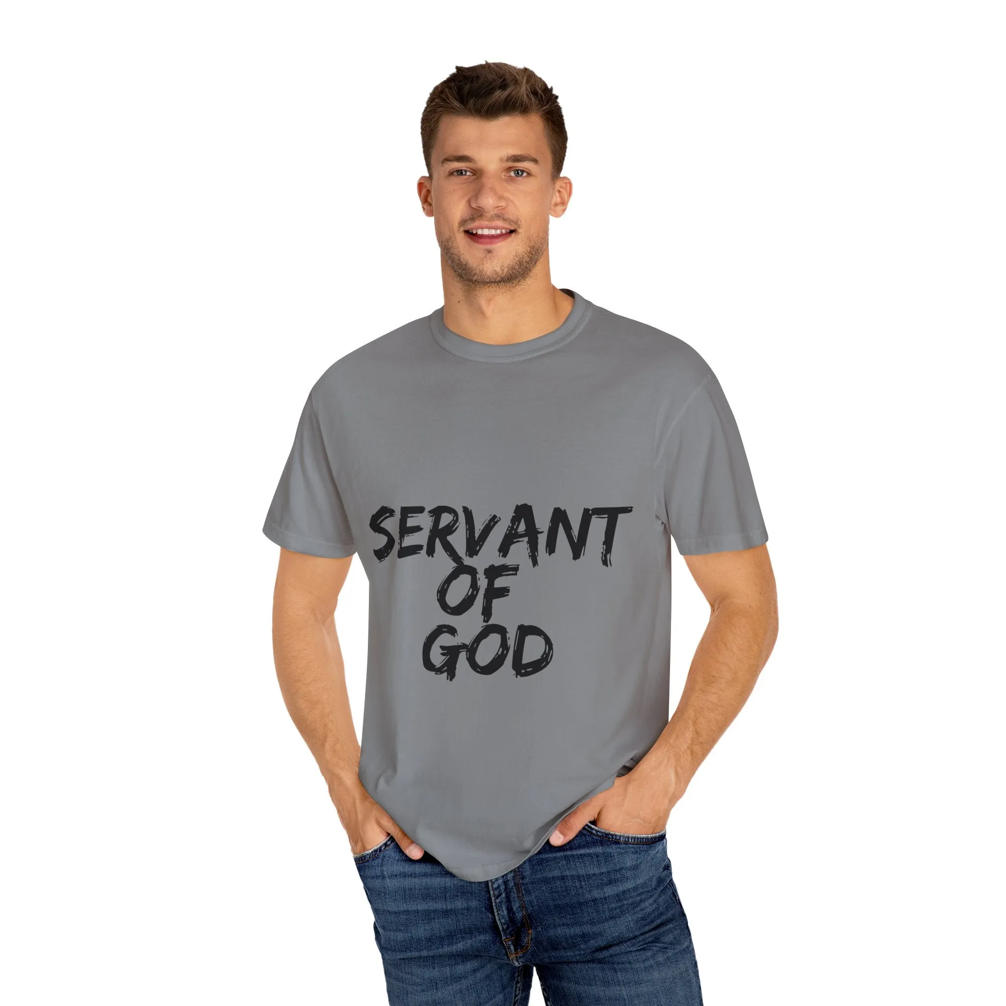 The Servant of God Tee with Black Letters