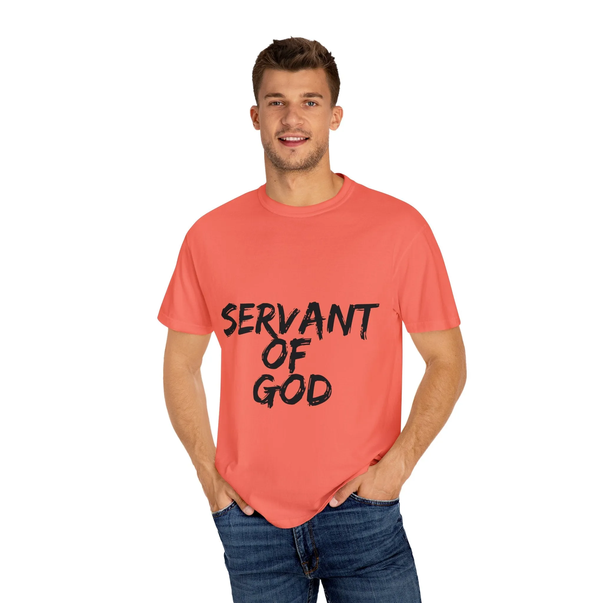 The Servant of God Tee with Black Letters
