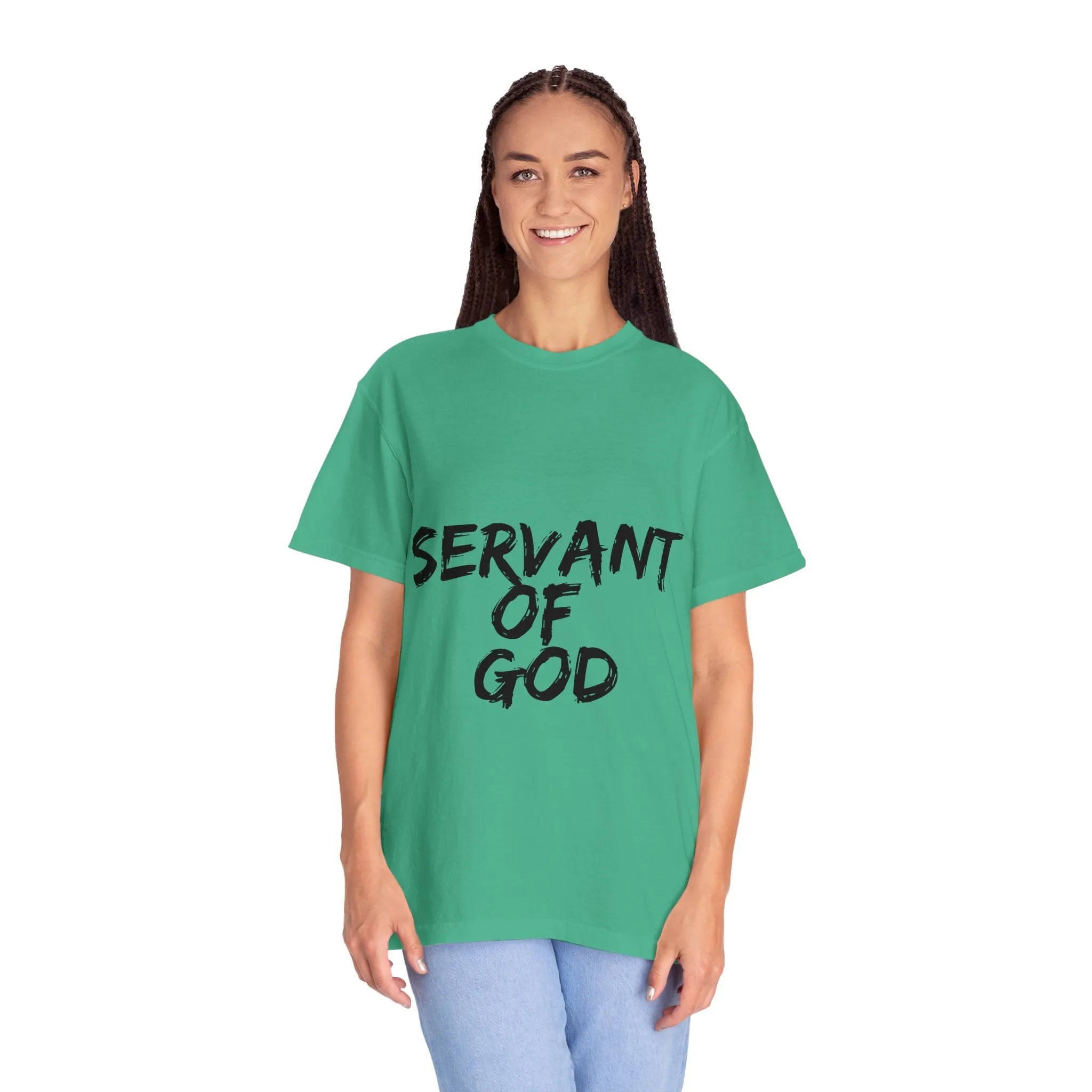 The Servant of God Tee with Black Letters