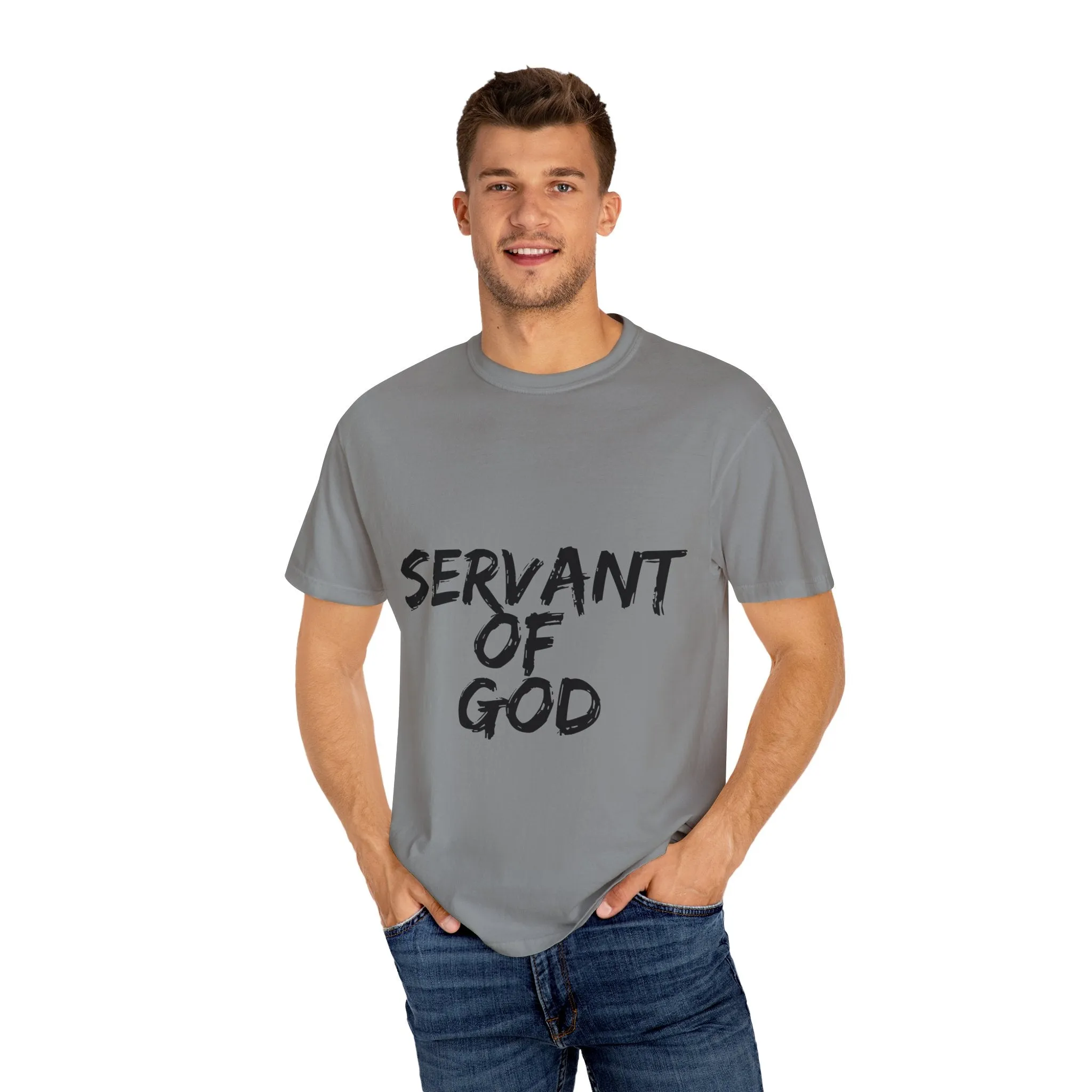 The Servant of God Tee with Black Letters
