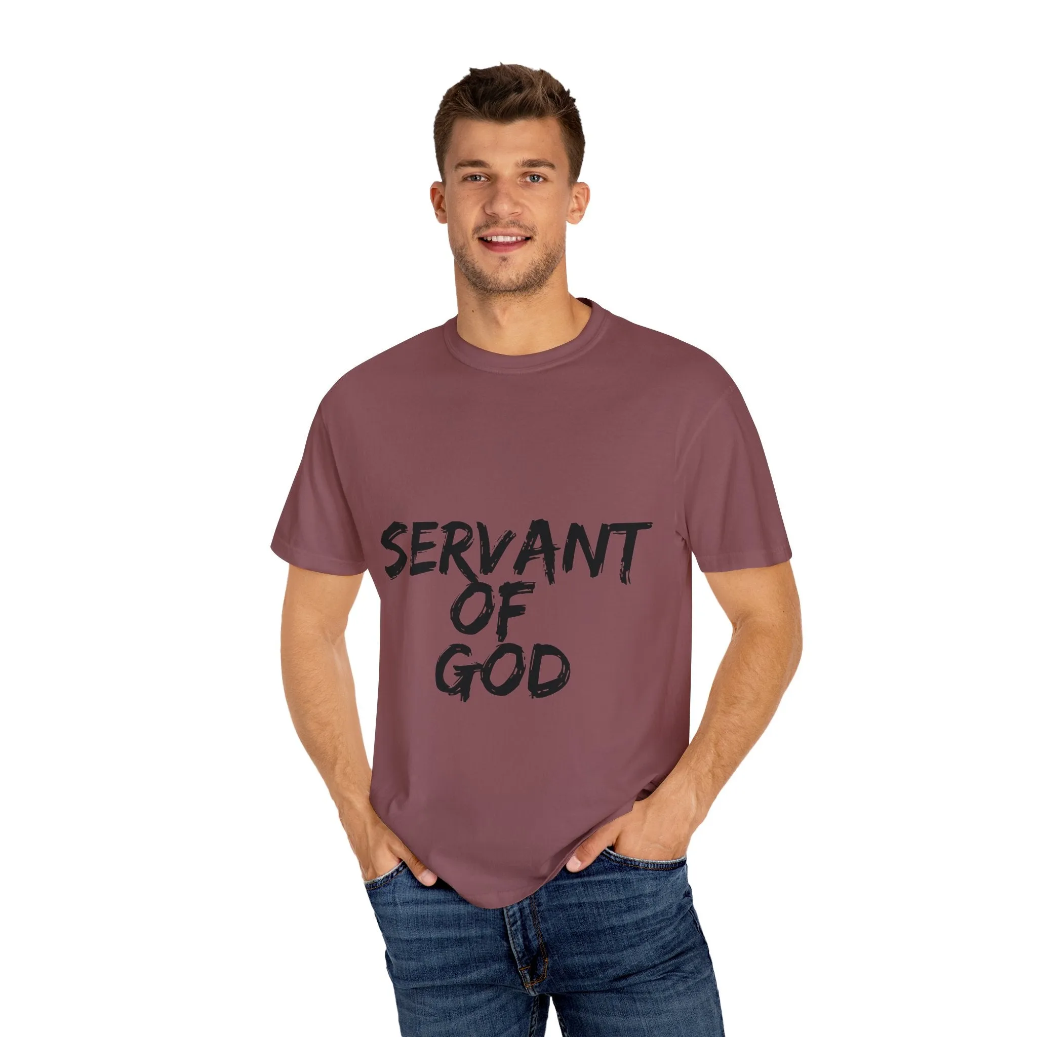 The Servant of God Tee with Black Letters