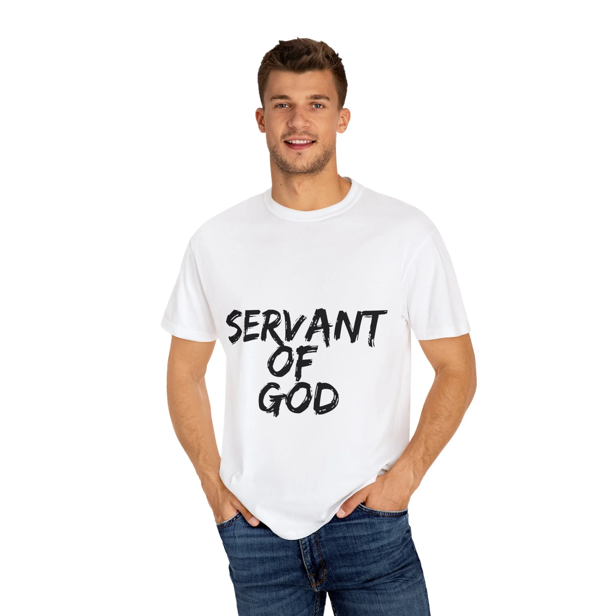 The Servant of God Tee with Black Letters