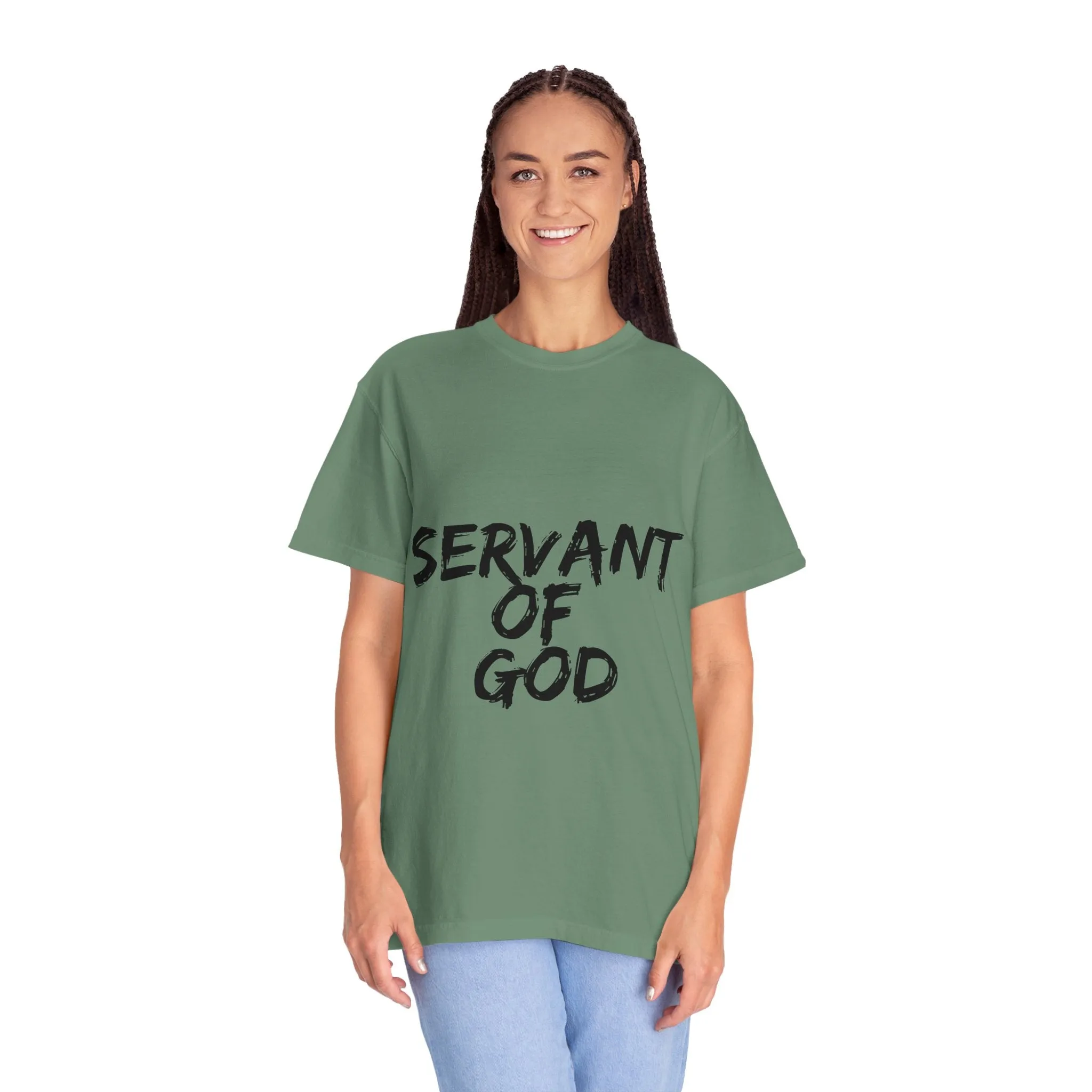 The Servant of God Tee with Black Letters