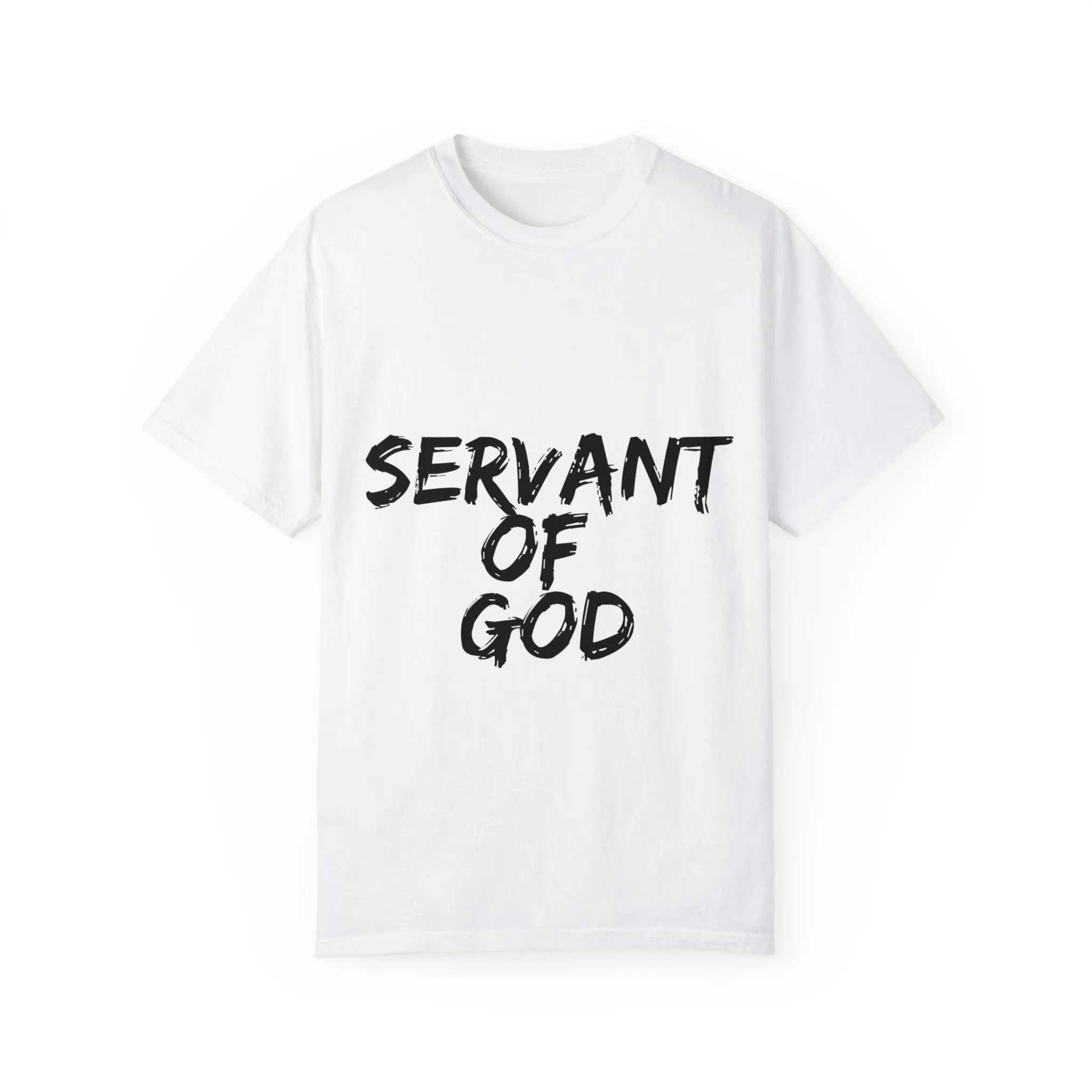 The Servant of God Tee with Black Letters