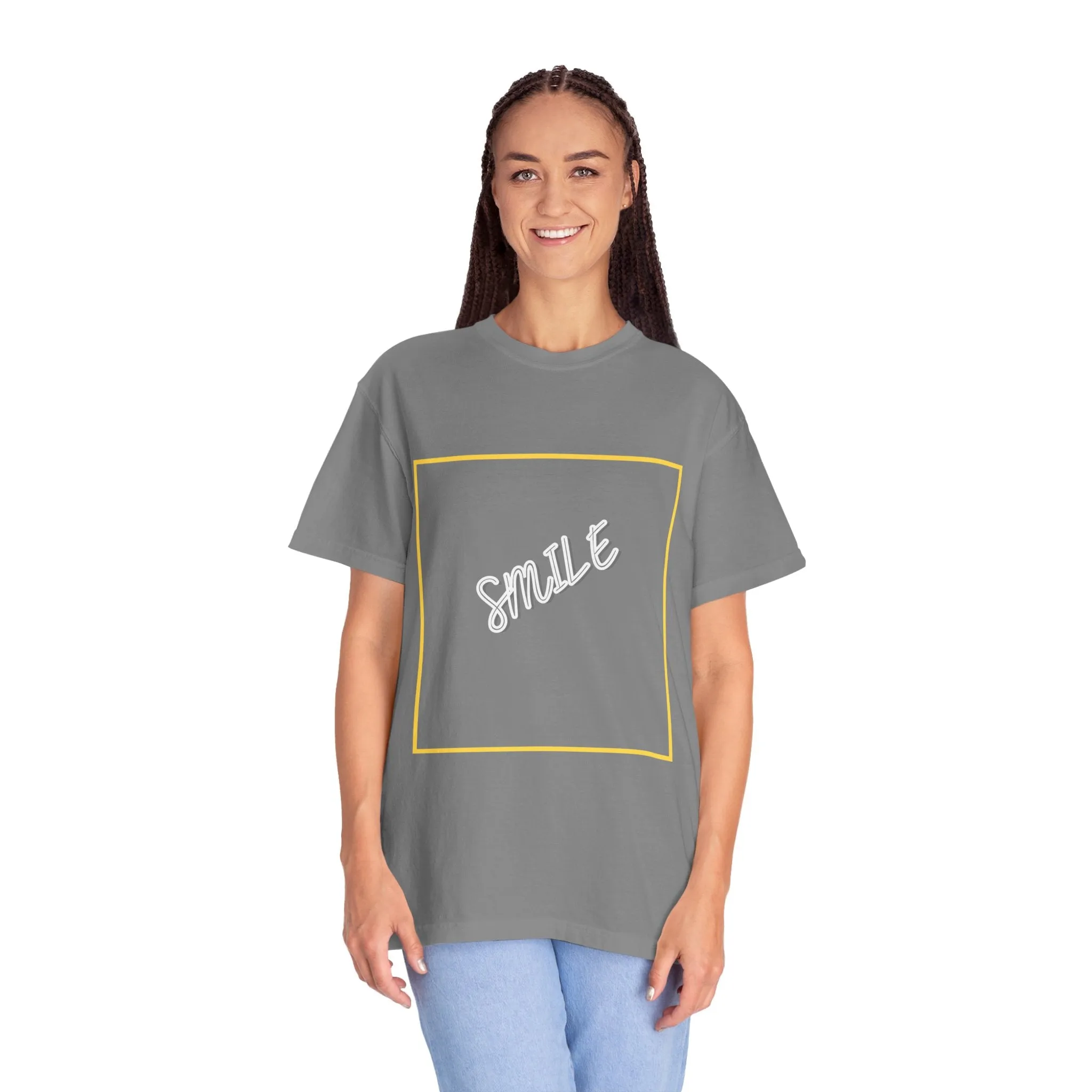The Smile Tee with White Letters
