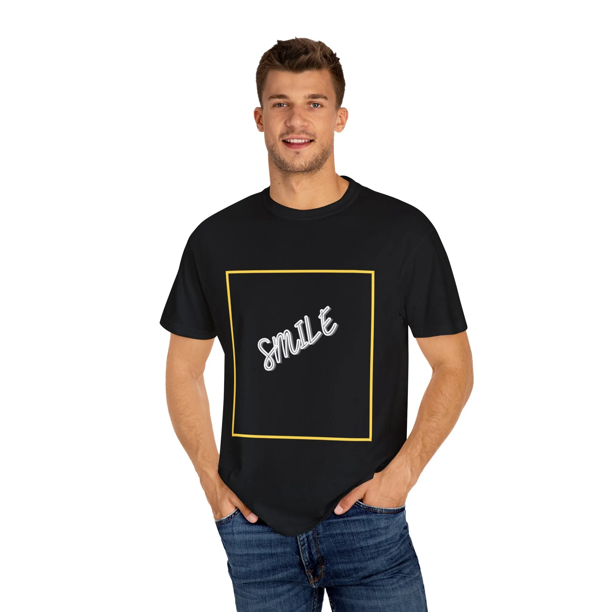 The Smile Tee with White Letters
