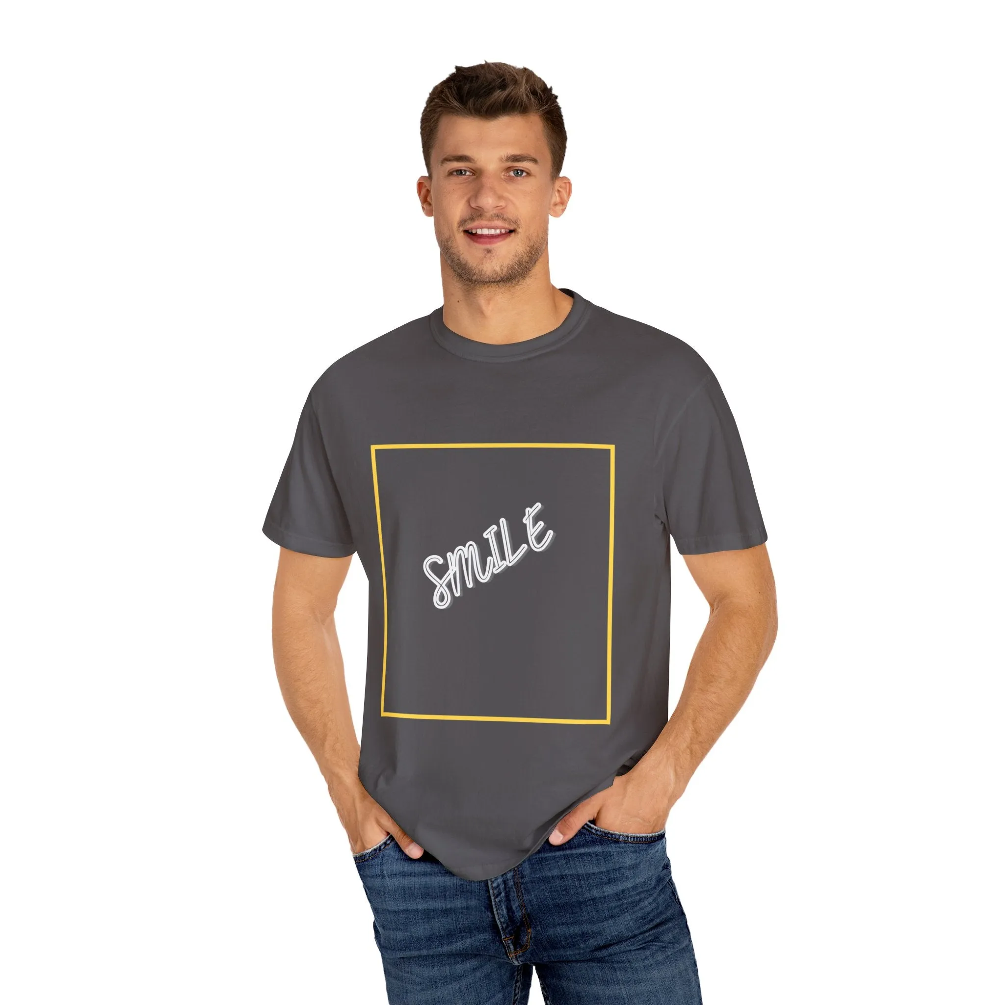 The Smile Tee with White Letters
