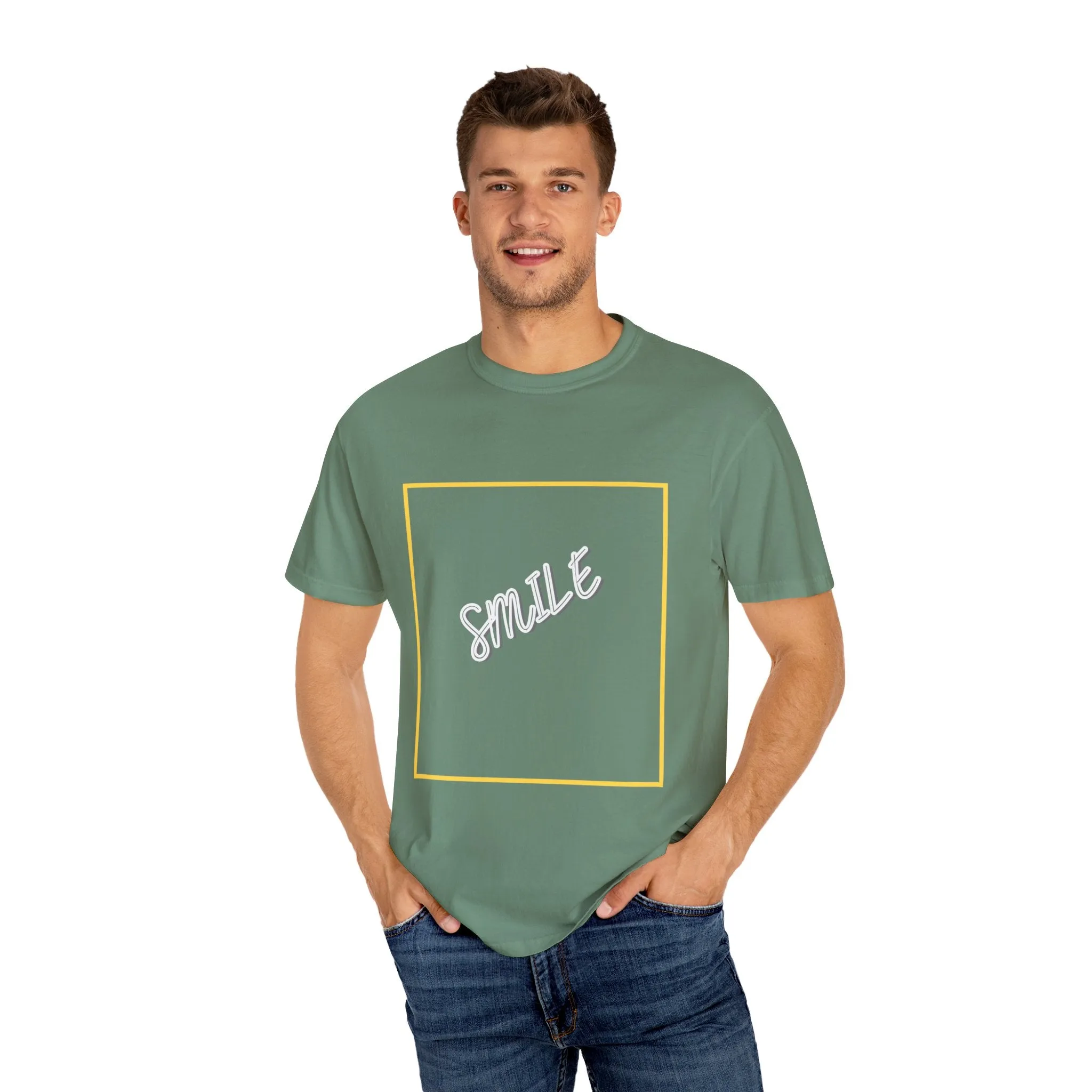 The Smile Tee with White Letters