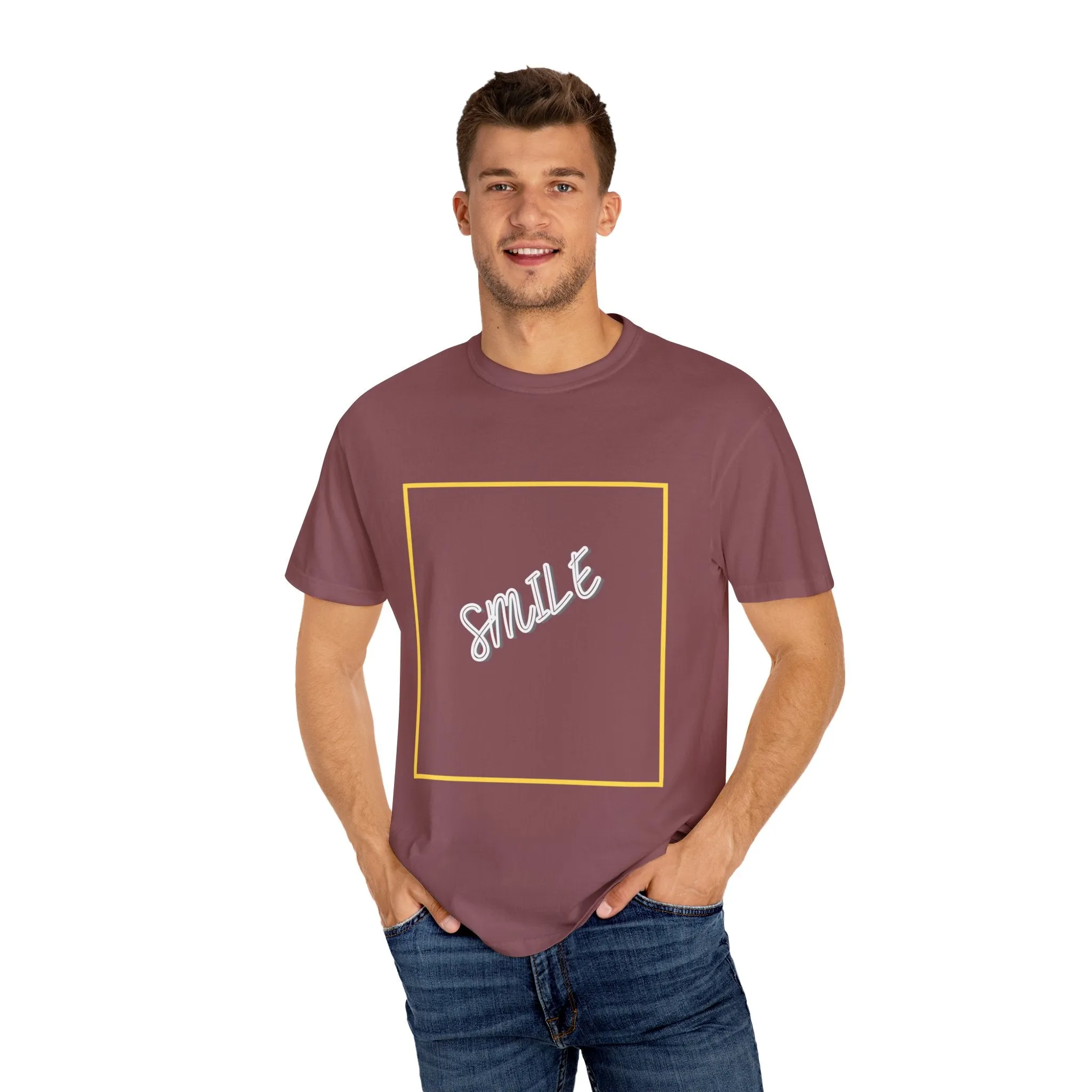 The Smile Tee with White Letters