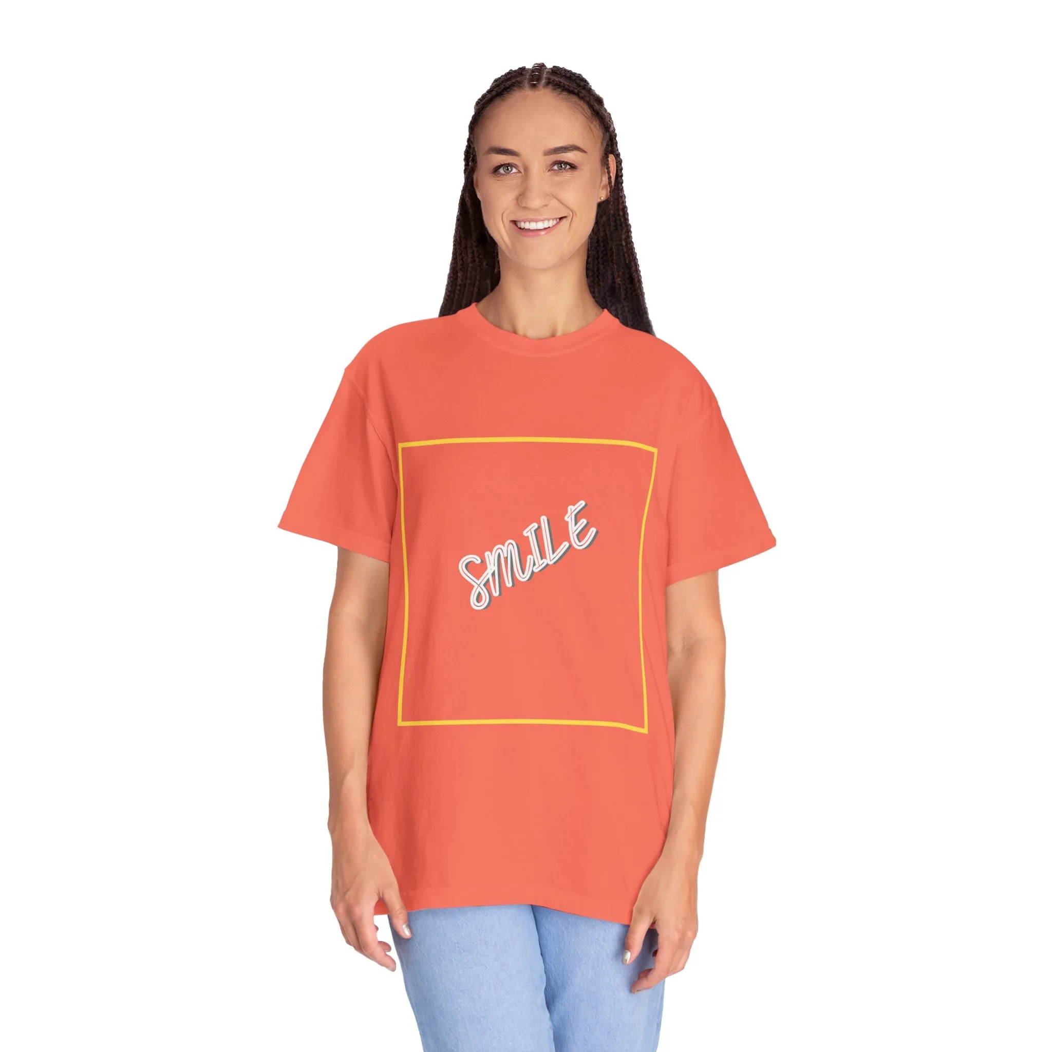 The Smile Tee with White Letters