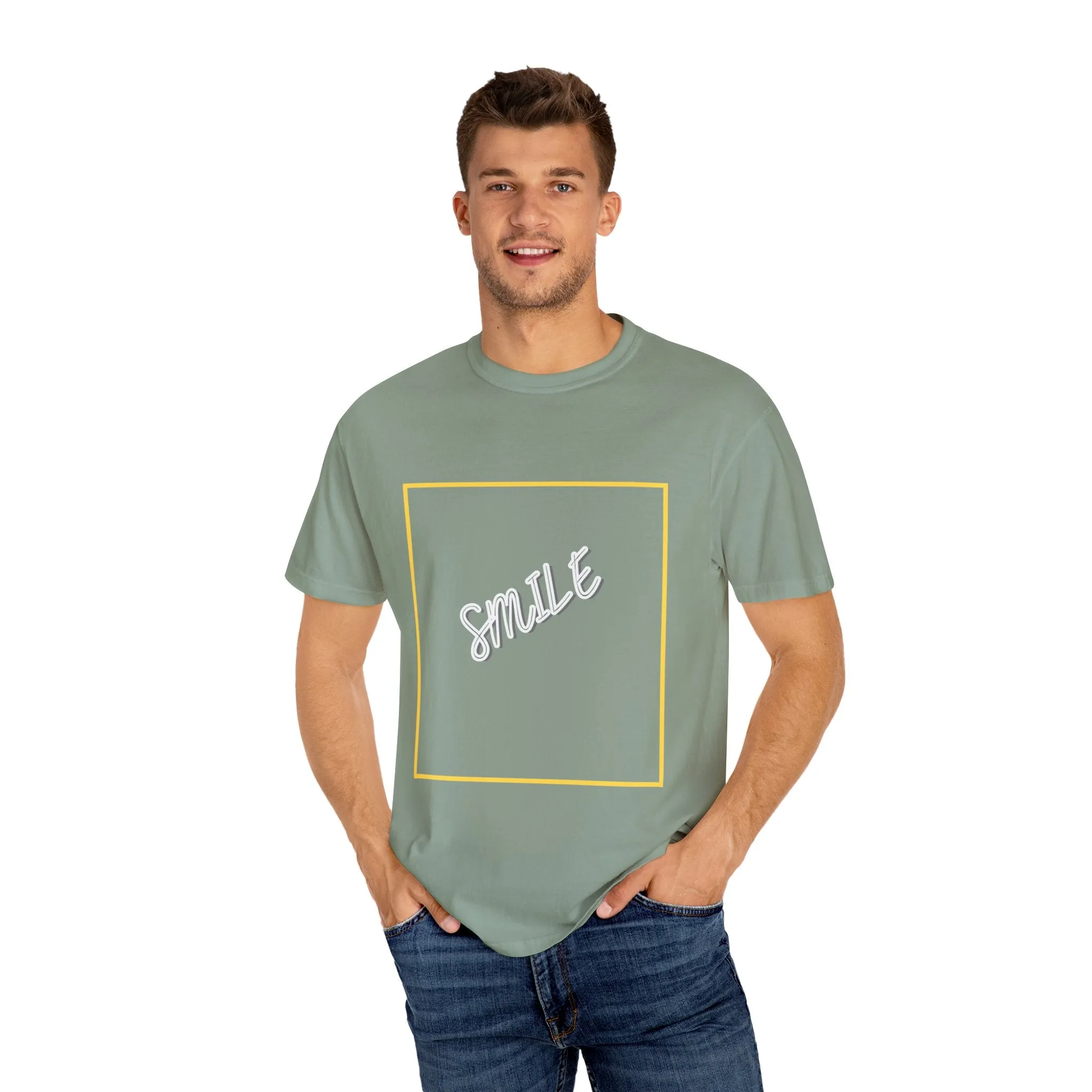 The Smile Tee with White Letters