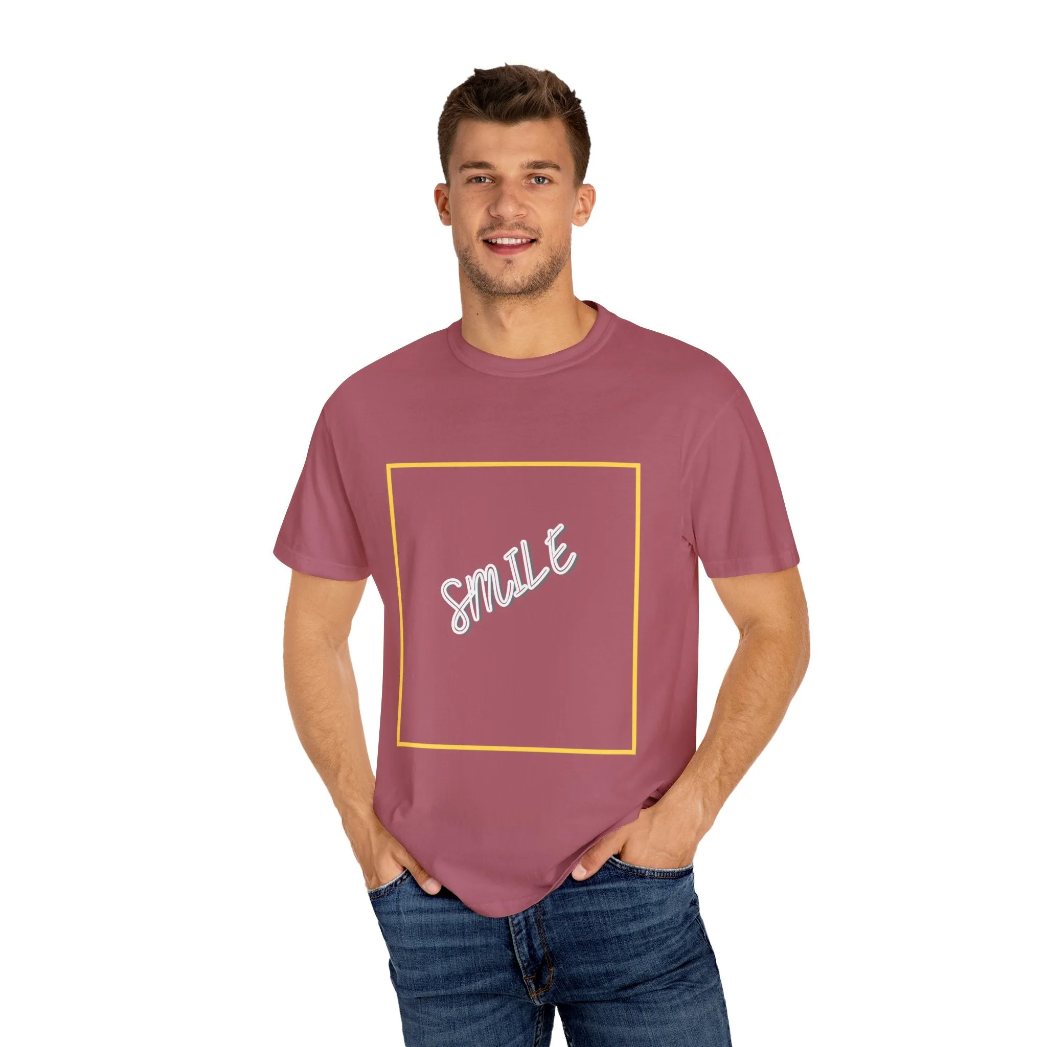 The Smile Tee with White Letters