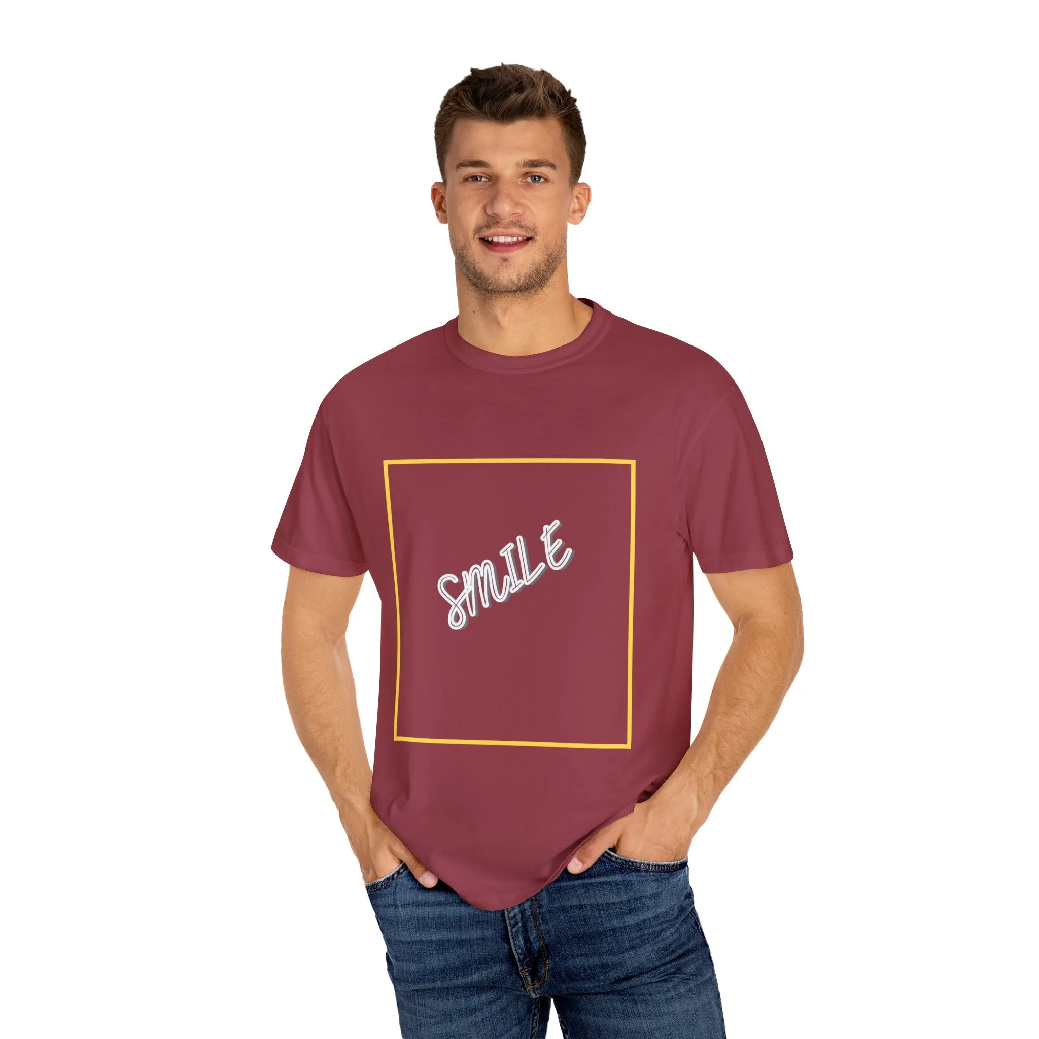 The Smile Tee with White Letters