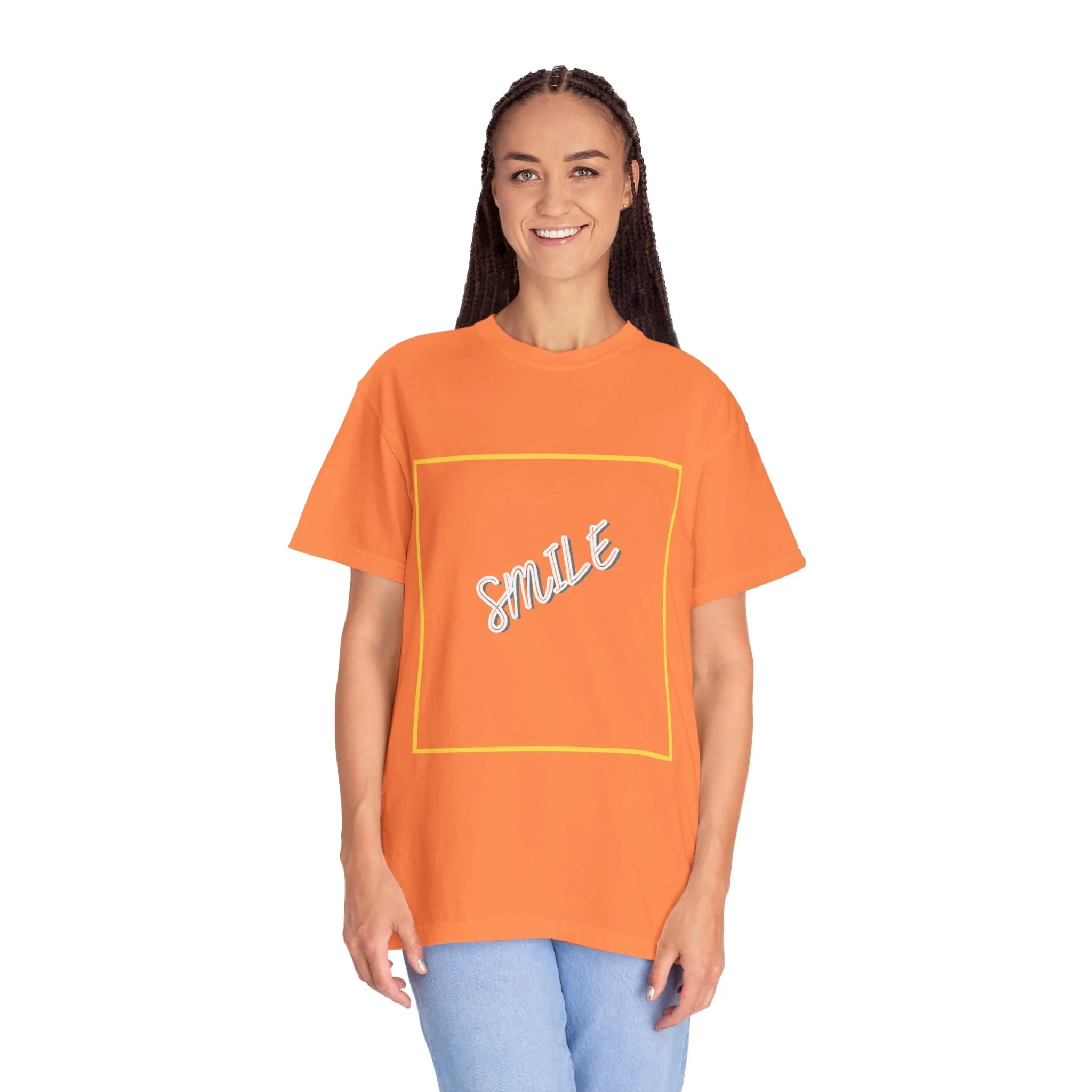 The Smile Tee with White Letters