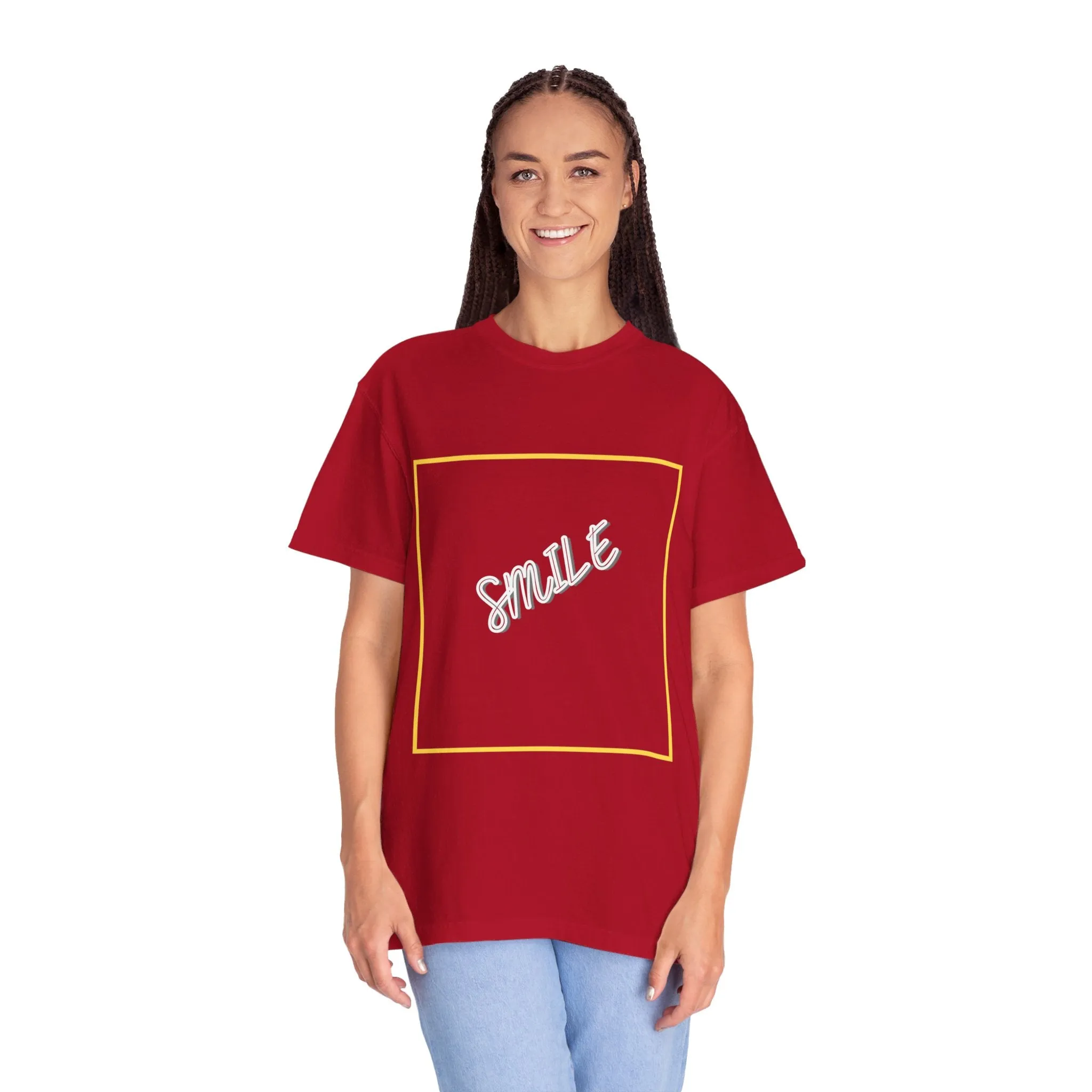 The Smile Tee with White Letters