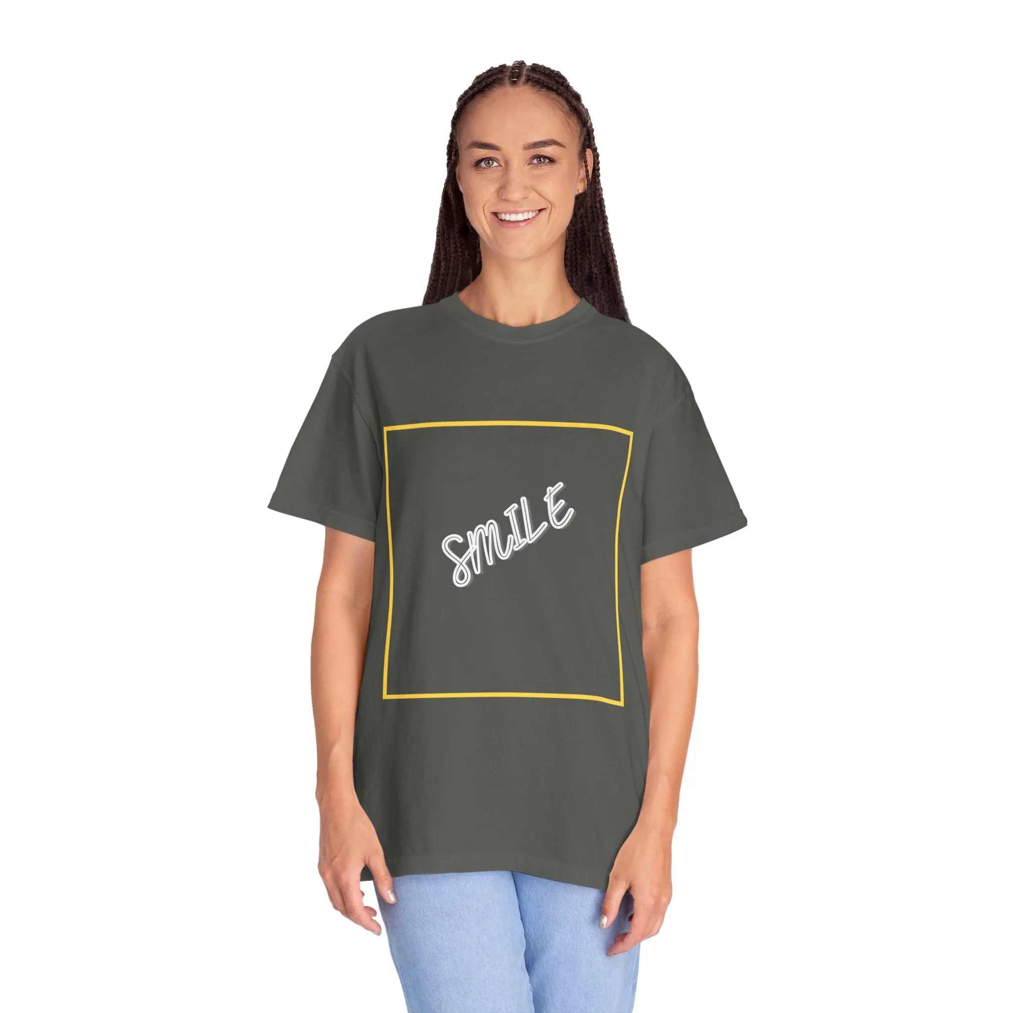 The Smile Tee with White Letters