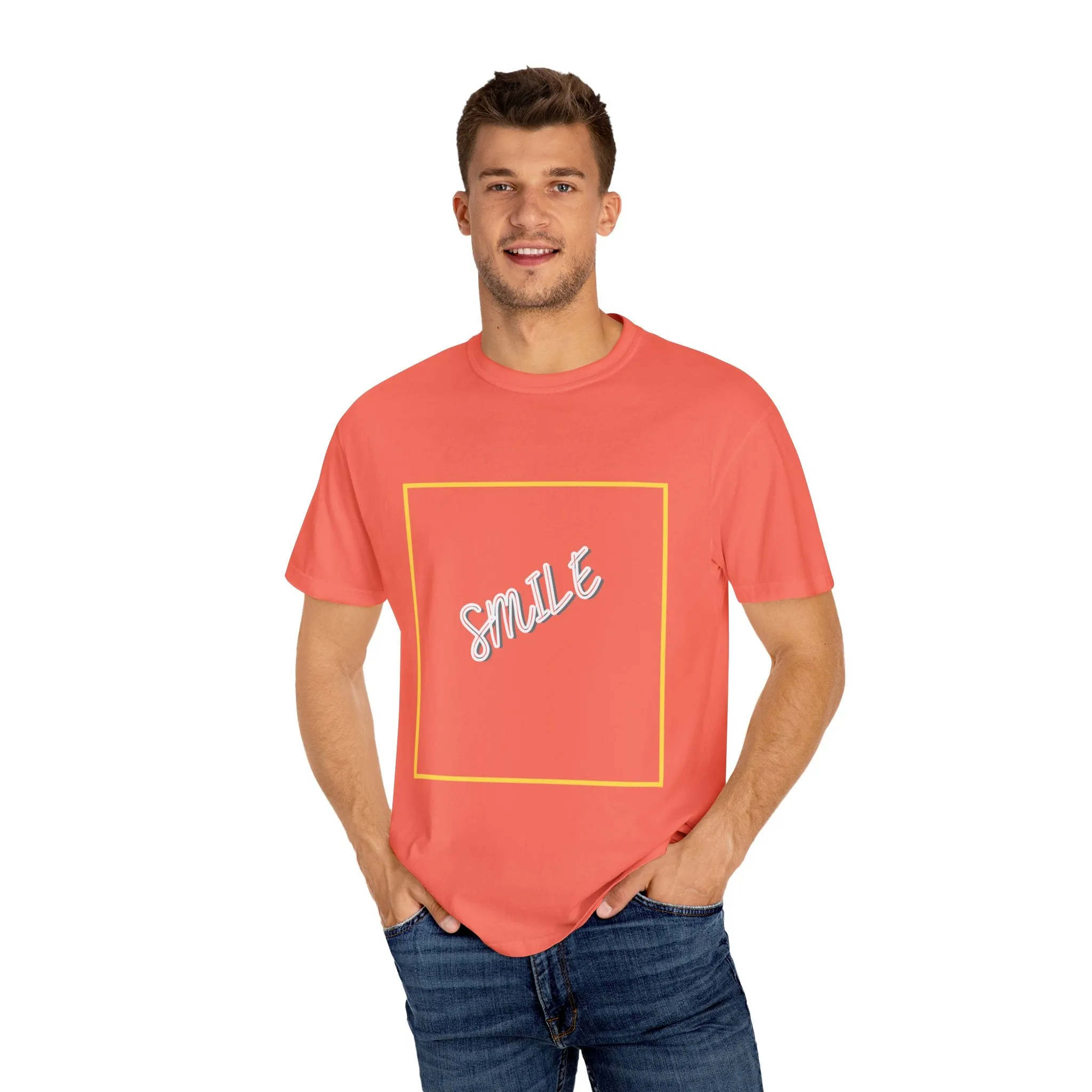 The Smile Tee with White Letters