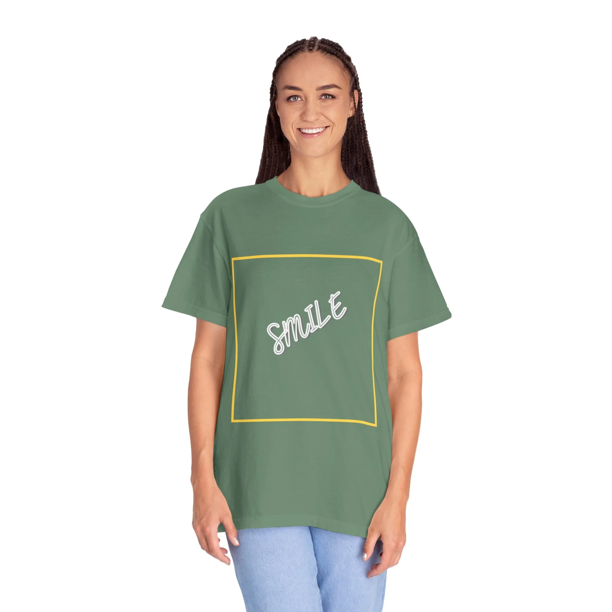 The Smile Tee with White Letters