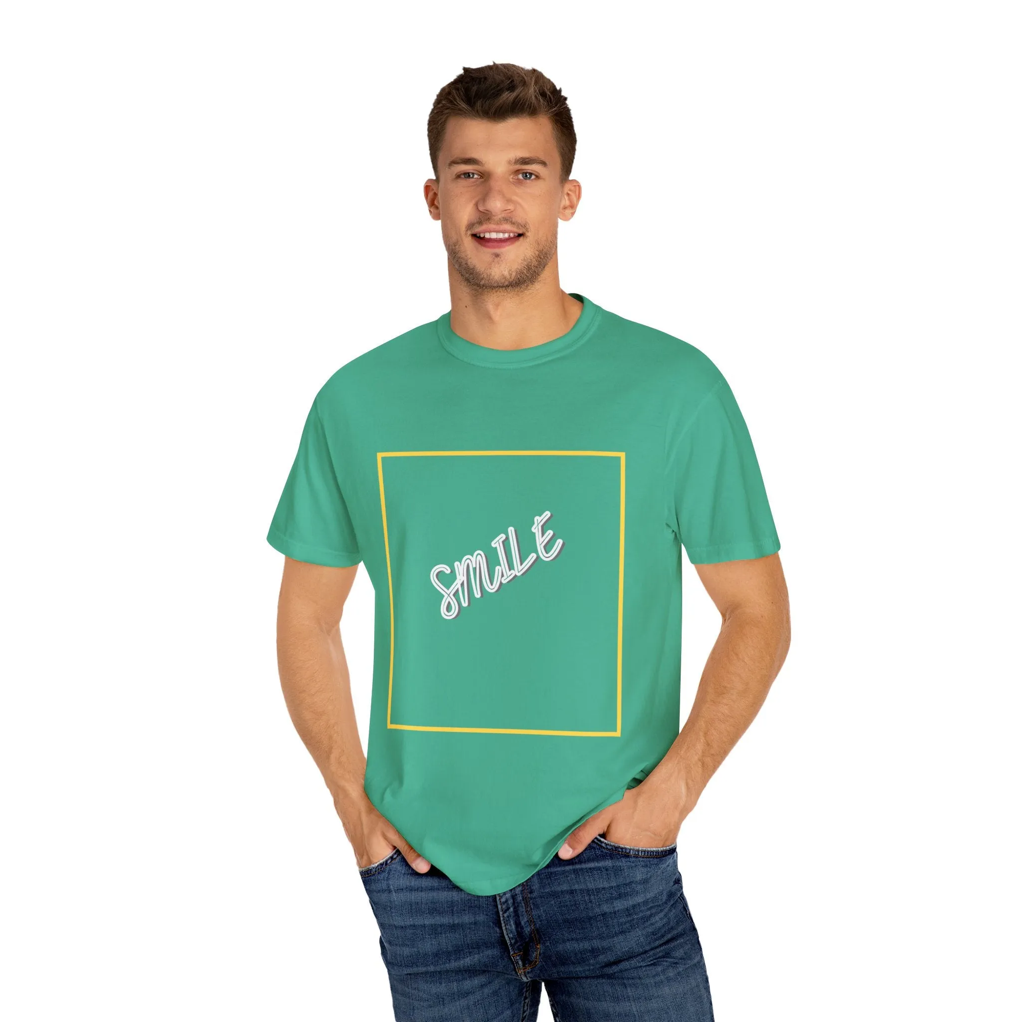 The Smile Tee with White Letters