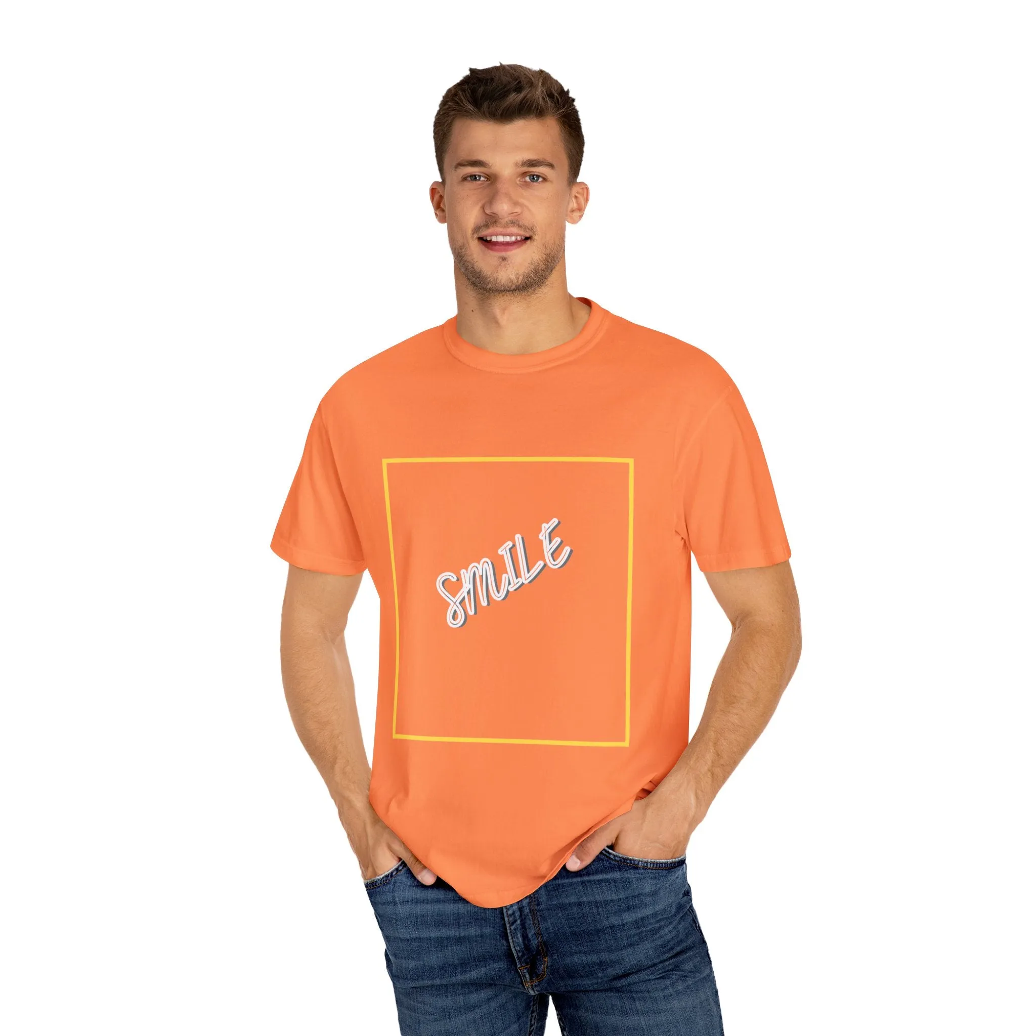 The Smile Tee with White Letters