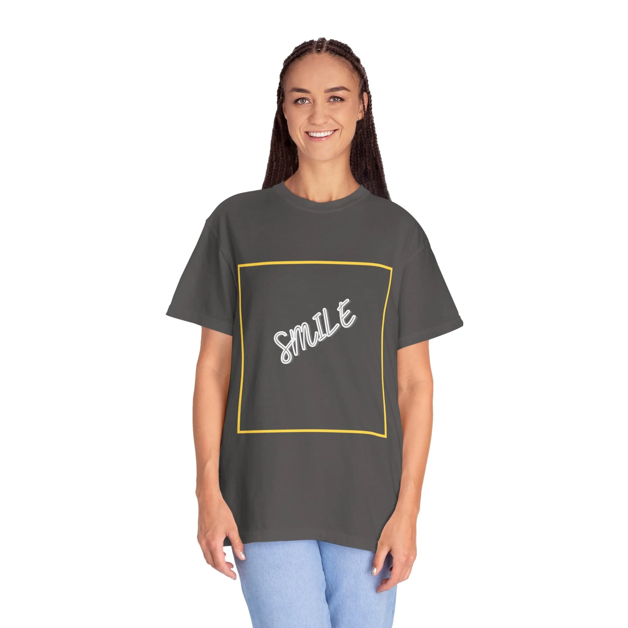The Smile Tee with White Letters