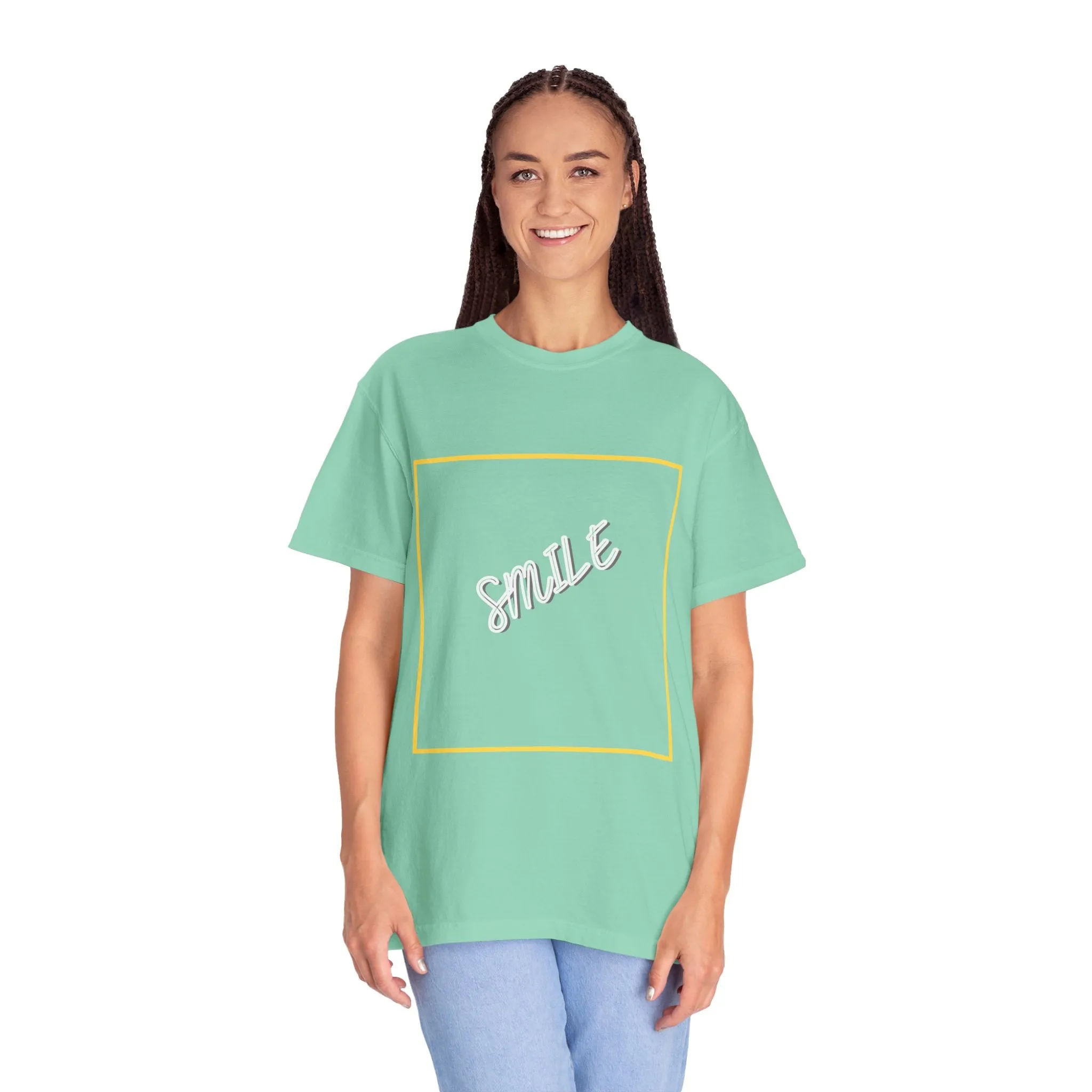 The Smile Tee with White Letters
