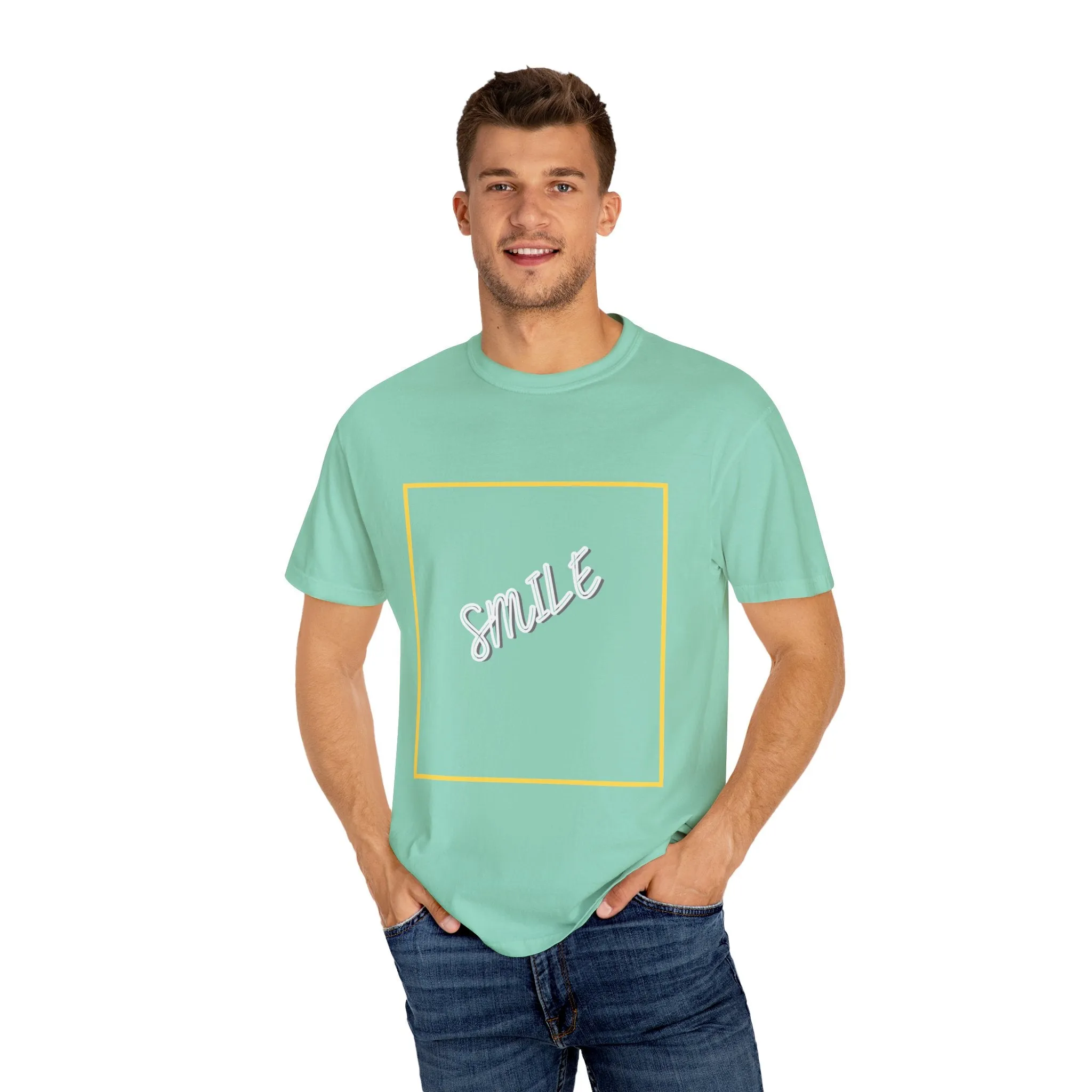 The Smile Tee with White Letters