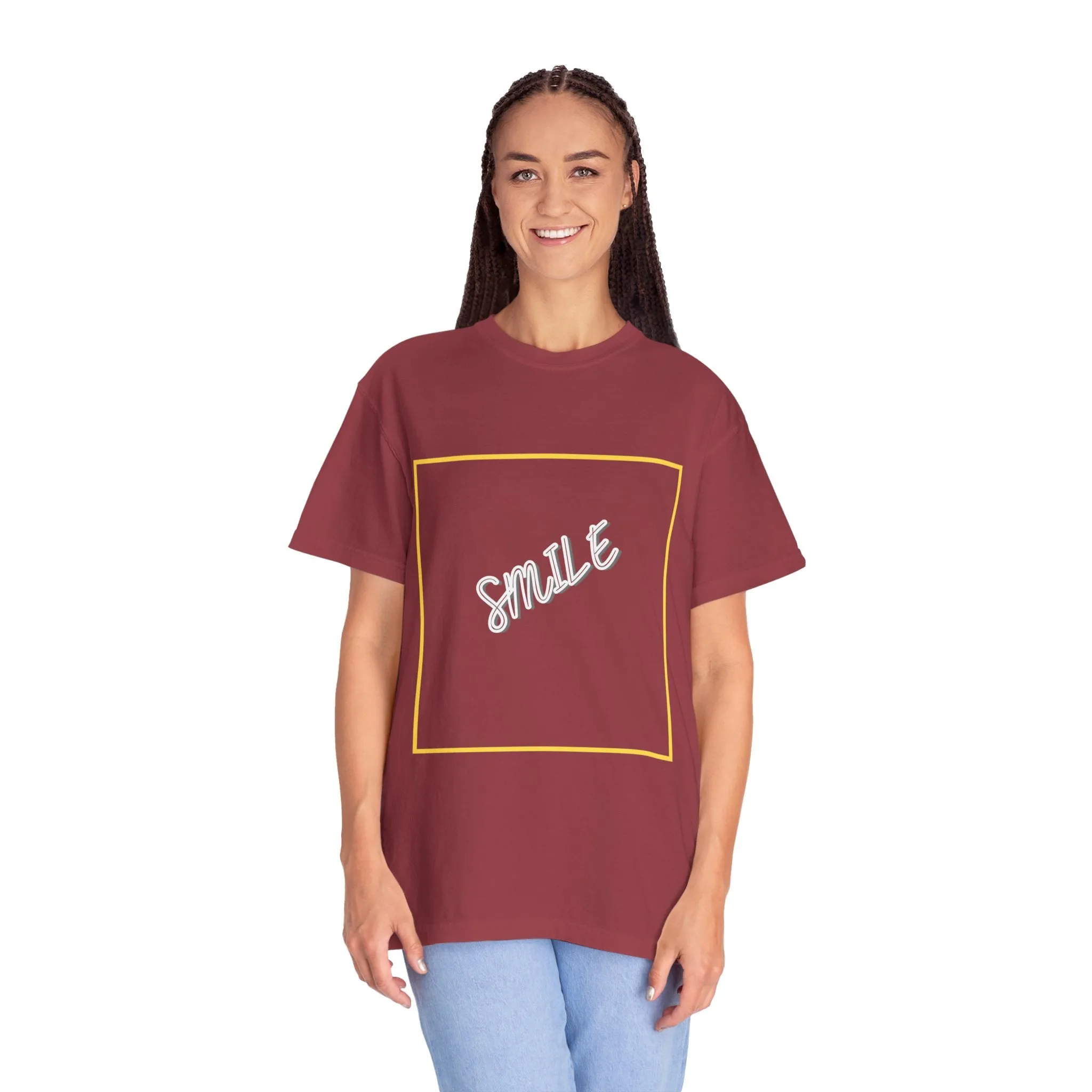 The Smile Tee with White Letters