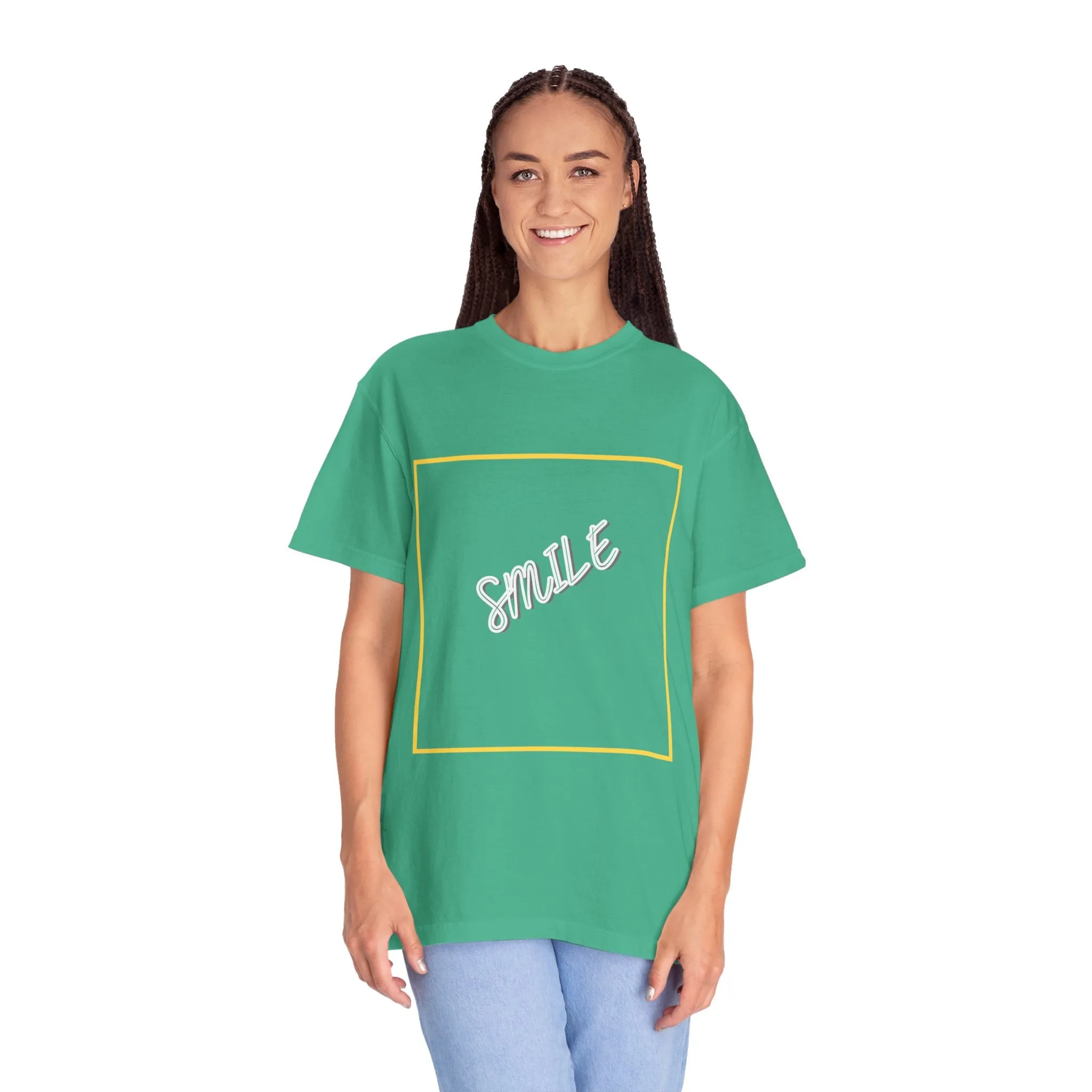 The Smile Tee with White Letters