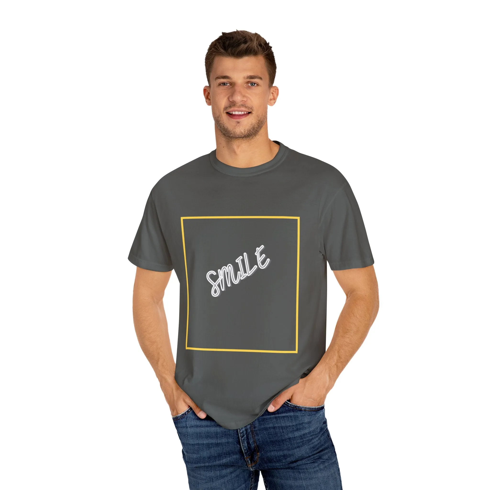 The Smile Tee with White Letters