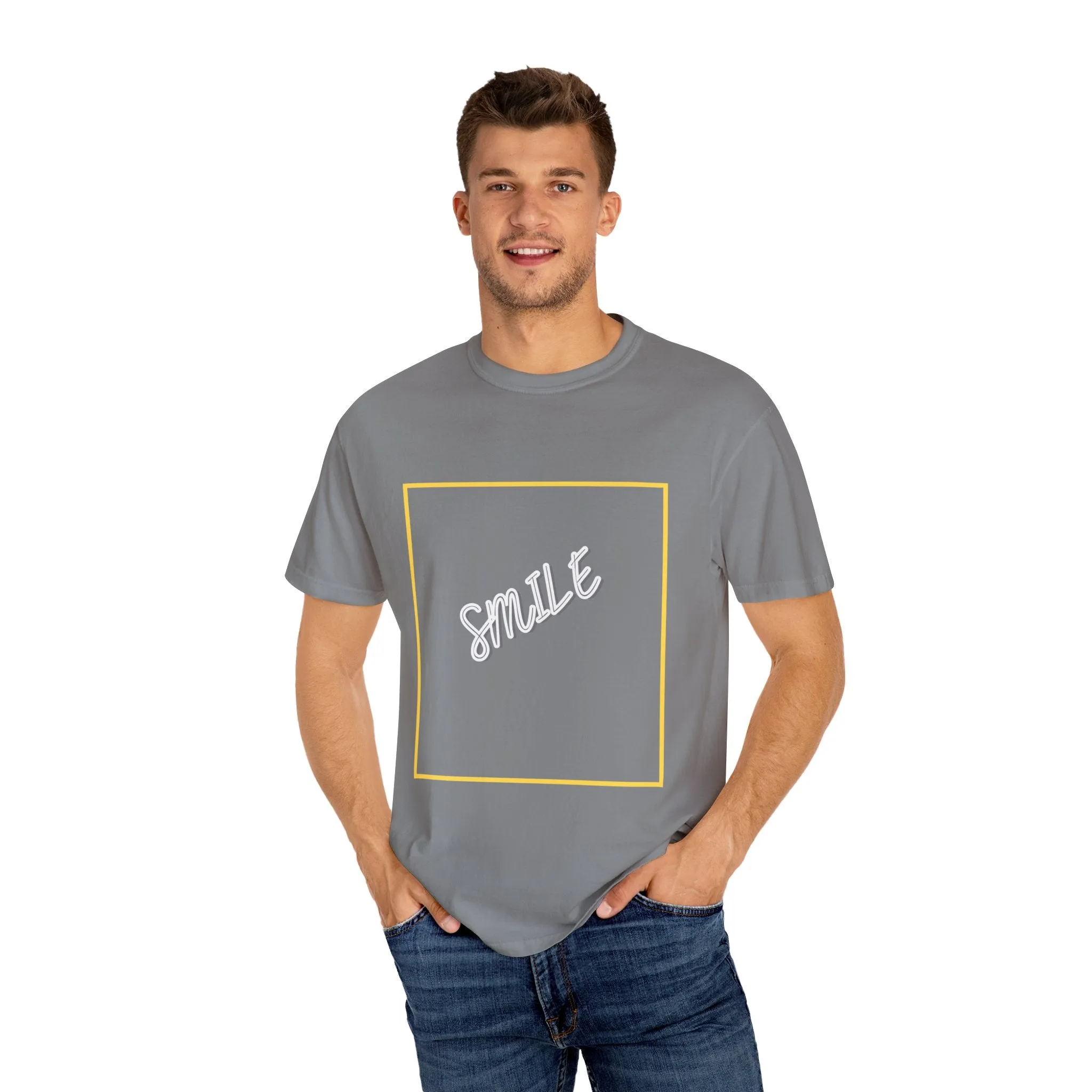 The Smile Tee with White Letters