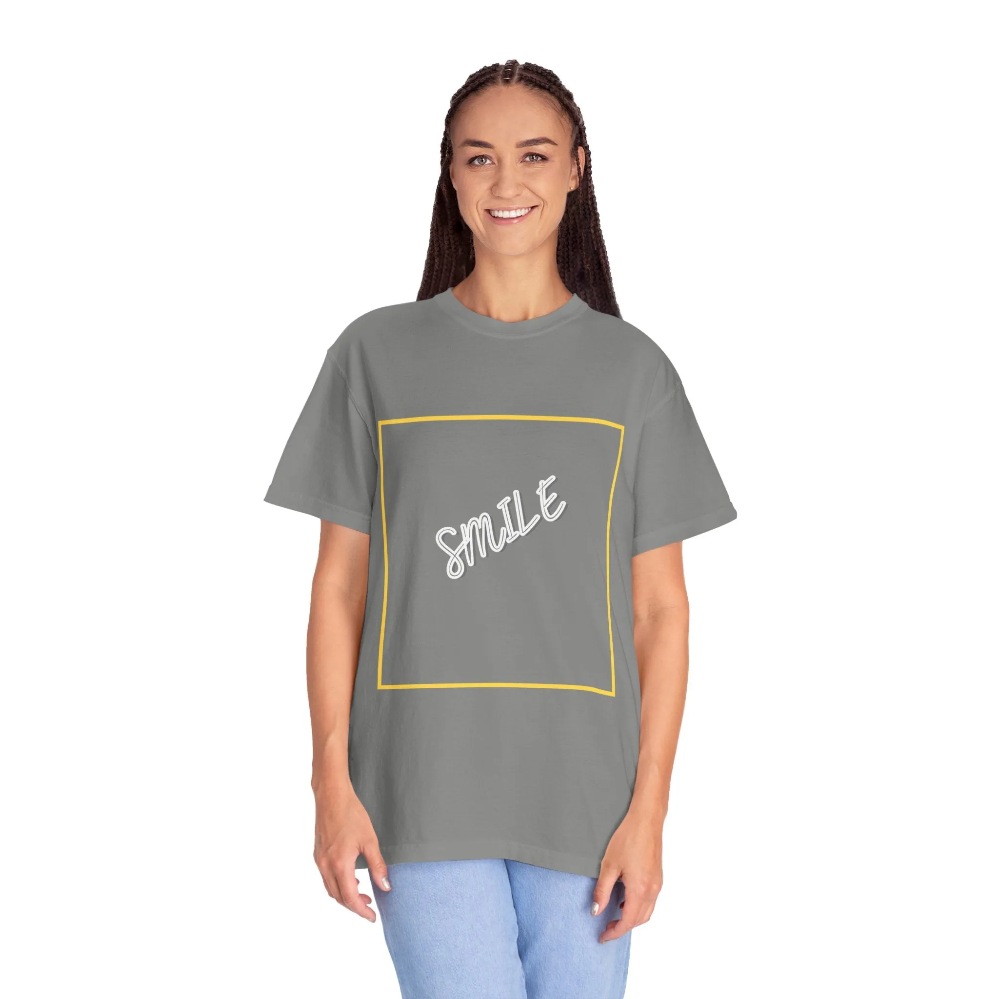 The Smile Tee with White Letters