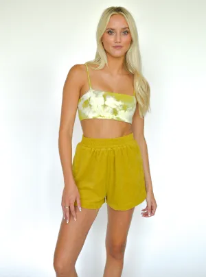 The Sundrop Short - Chartreuse
