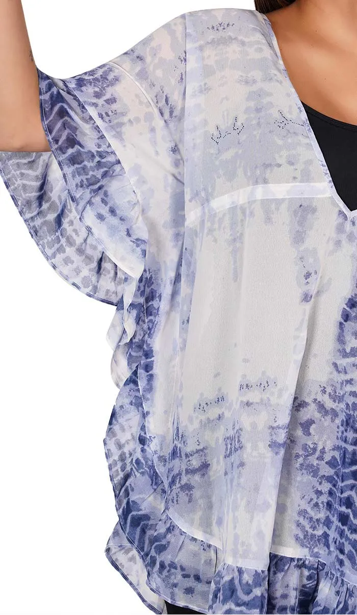 Tie-Dye Kaftan Style Top/Swimsuit Cover Up Beach Dress