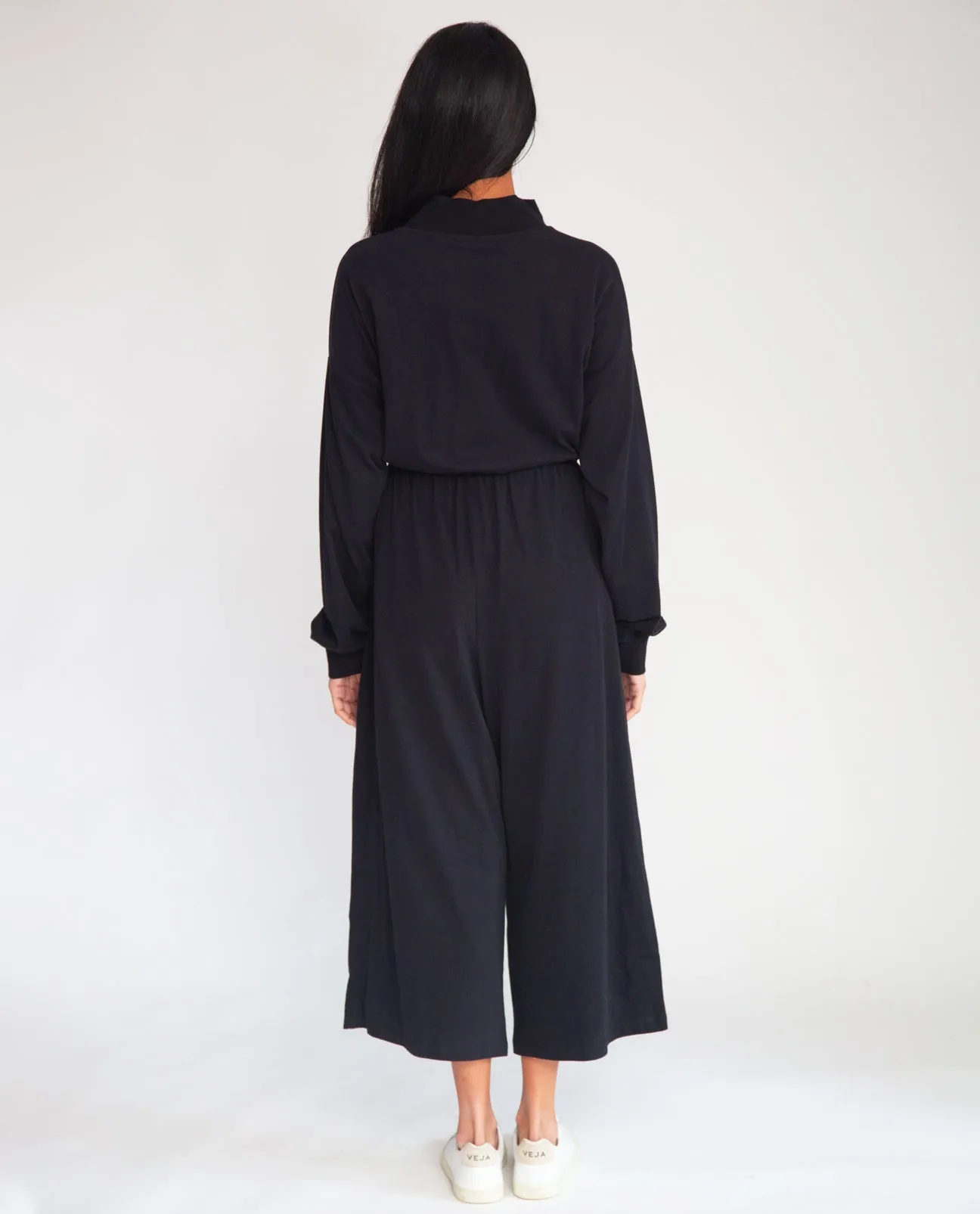 Tinley Organic Cotton Jumpsuit In Black