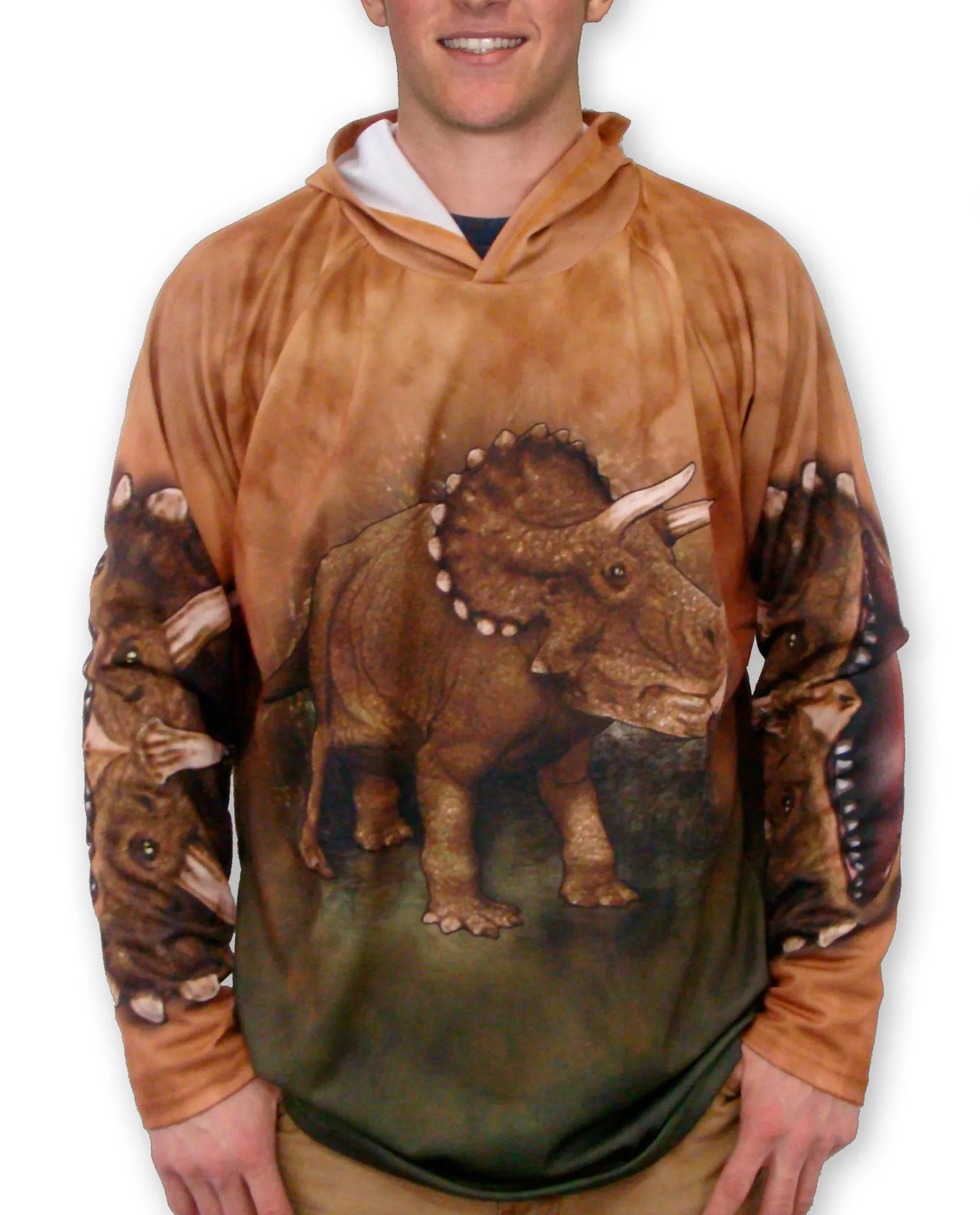 TRICERATOPS Hoodie Sport Shirt by MOUTHMAN®